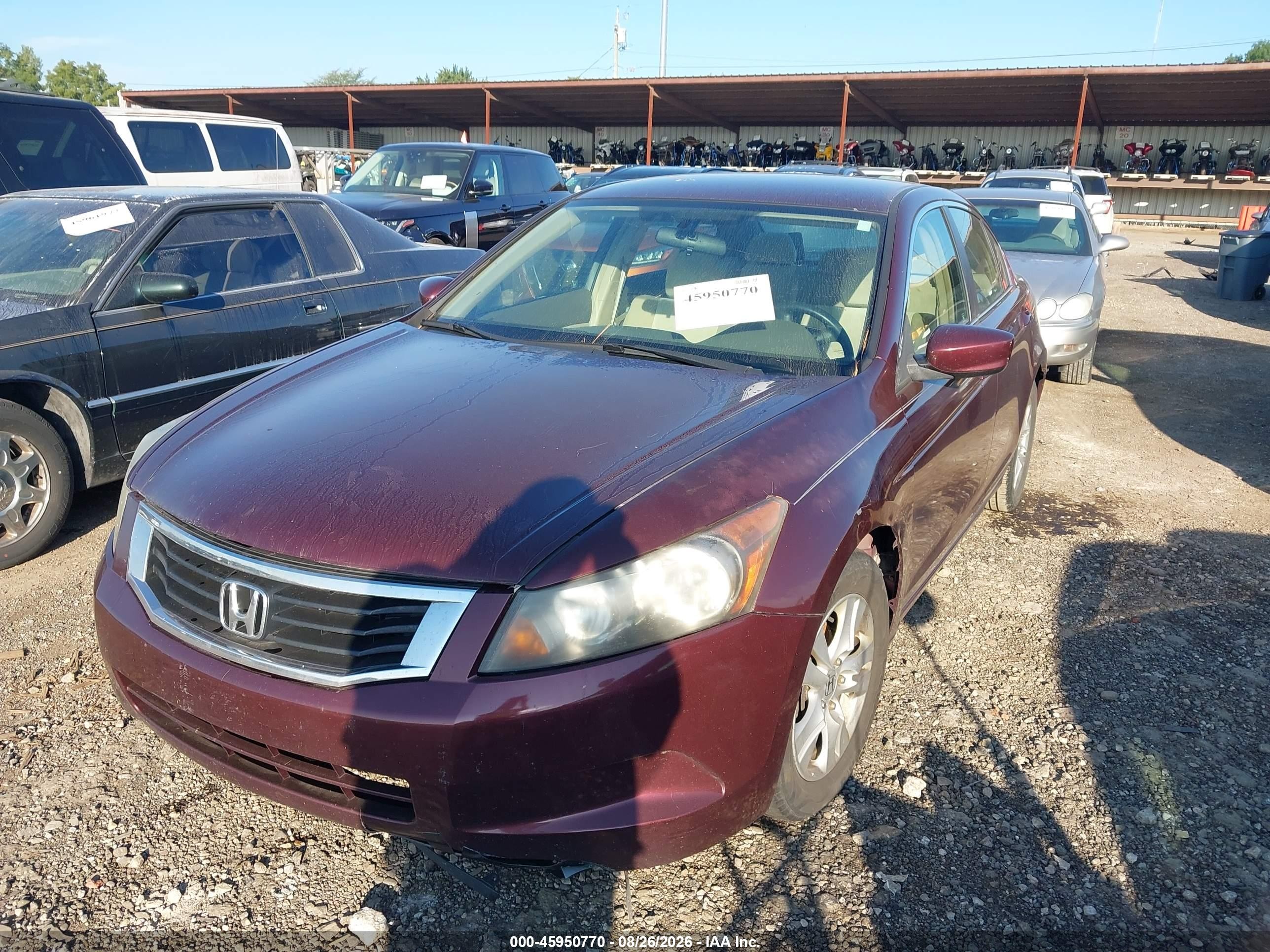 2009 Honda Accord 2.4 Lx-p Red vin: 1HGCP26489A068568