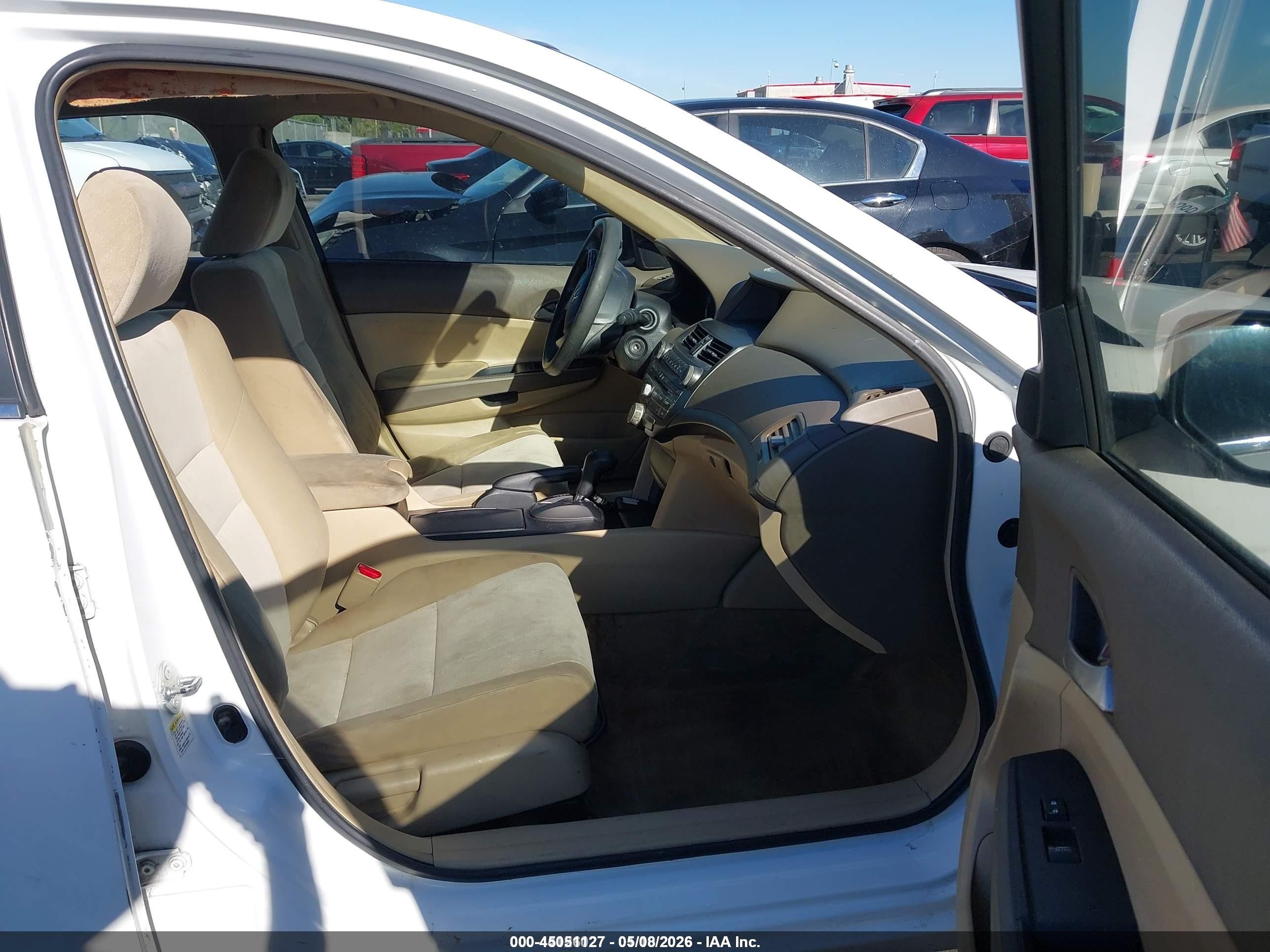 2008 Honda Accord 2.4 Lx-p White vin: 1HGCP26498A030846