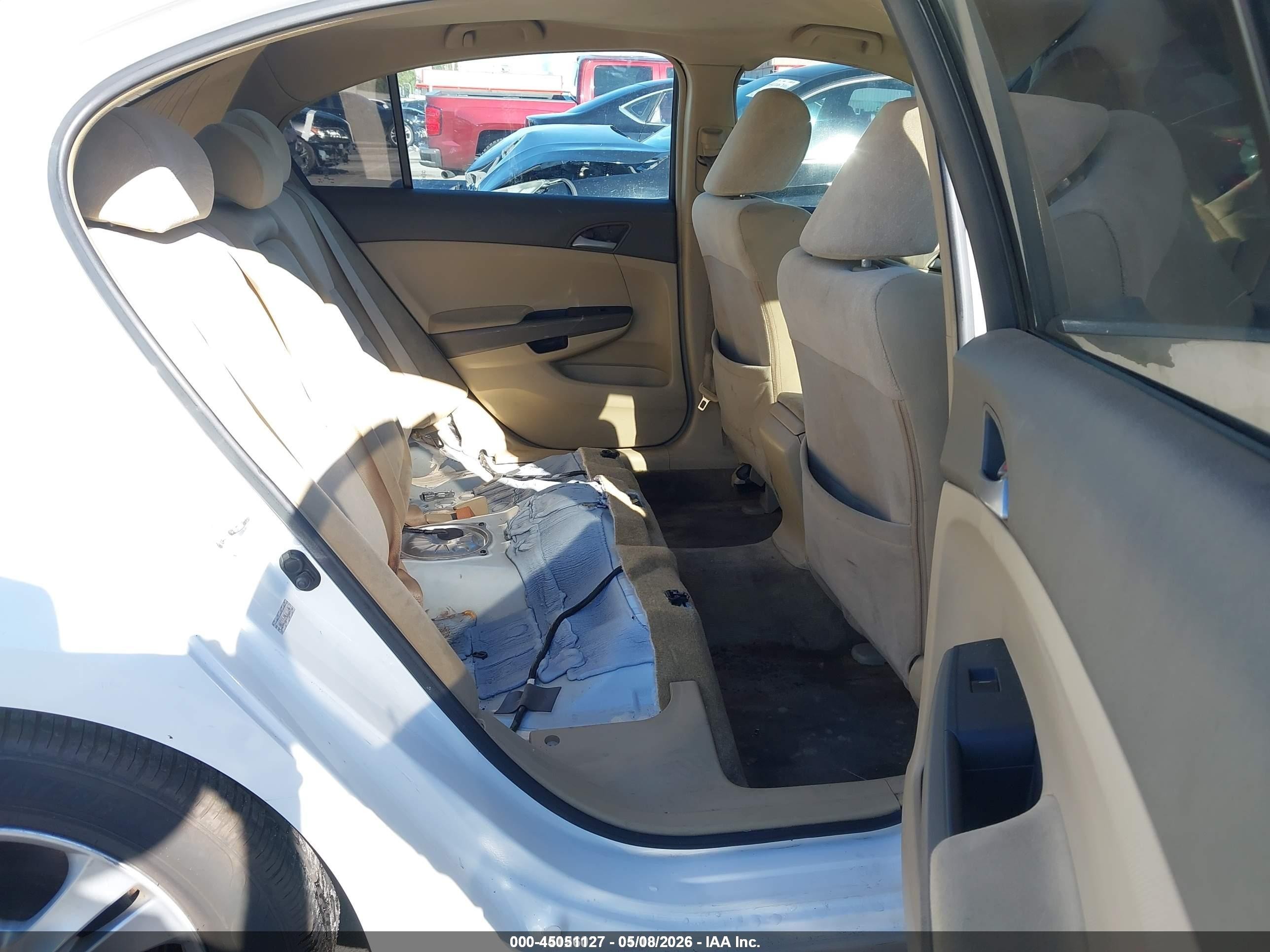 2008 Honda Accord 2.4 Lx-p White vin: 1HGCP26498A030846