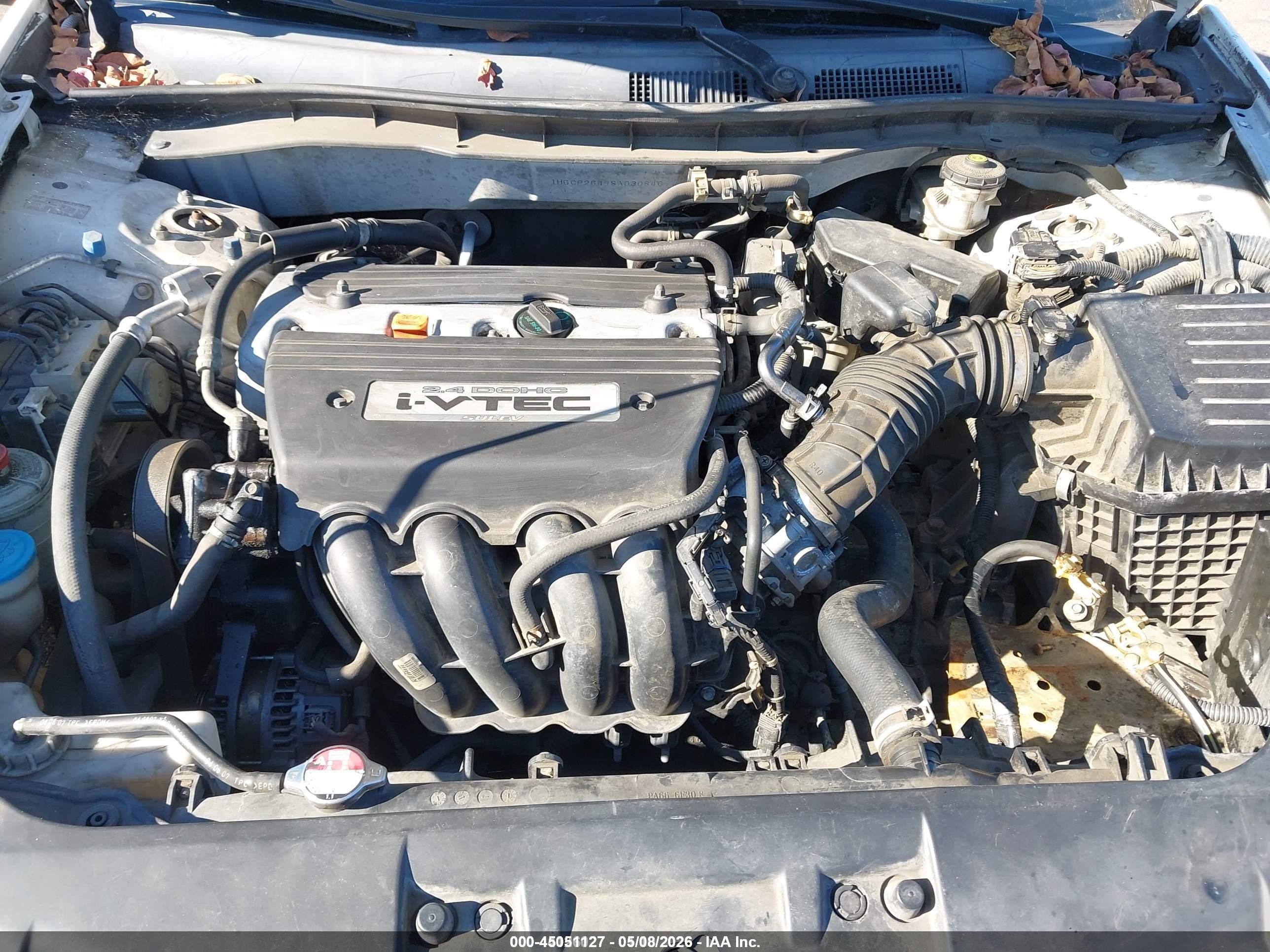 2008 Honda Accord 2.4 Lx-p White vin: 1HGCP26498A030846