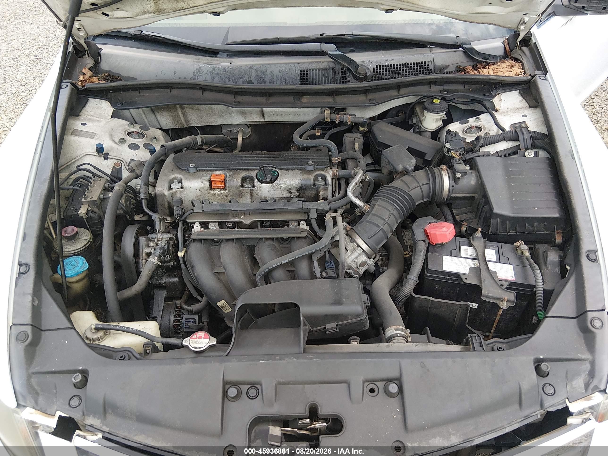 2008 Honda Accord 2.4 Lx-p White vin: 1HGCP26498A056542