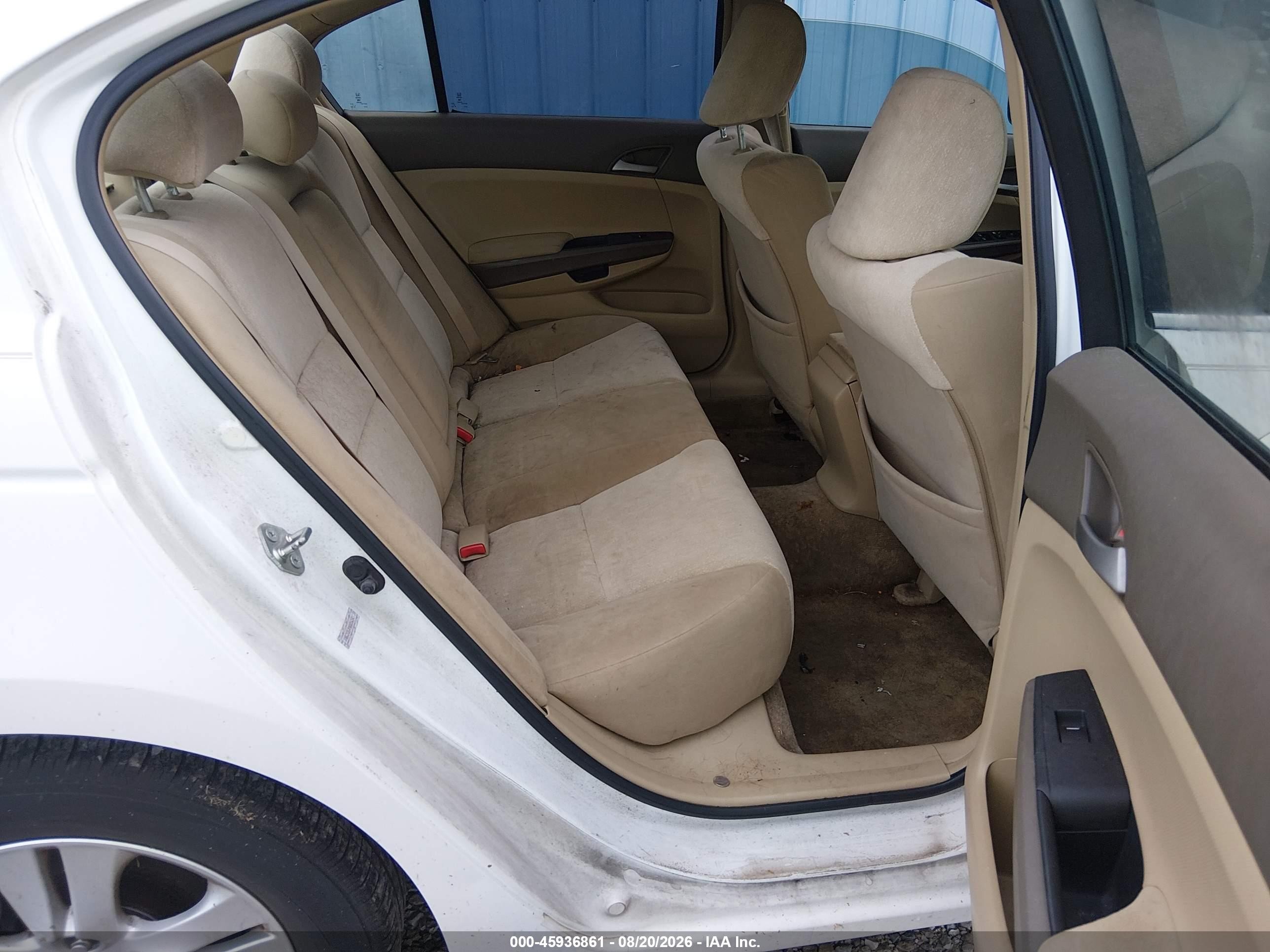 2008 Honda Accord 2.4 Lx-p White vin: 1HGCP26498A056542