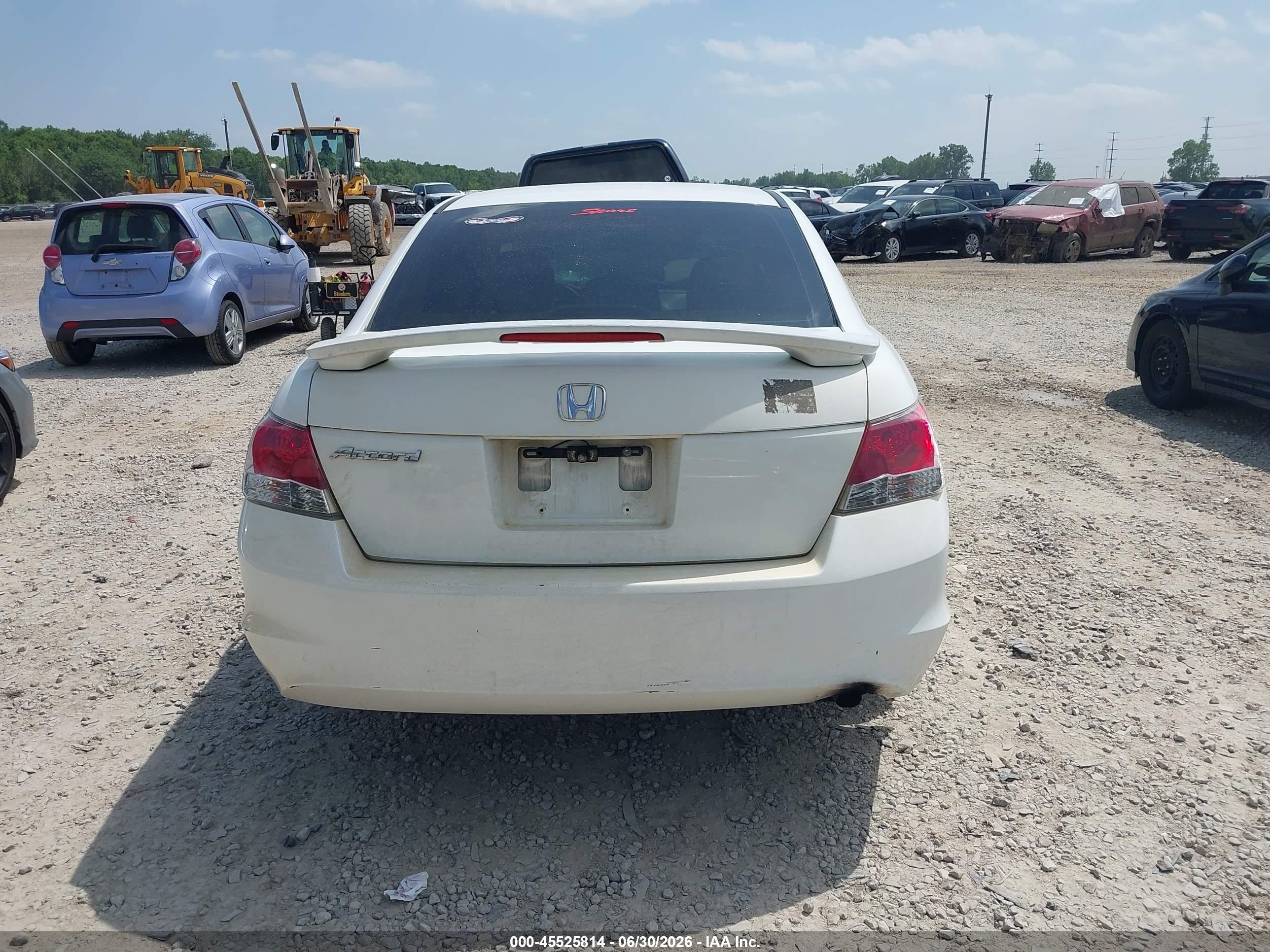 2008 Honda Accord 2.4 Lx-p White vin: 1HGCP26498A072871