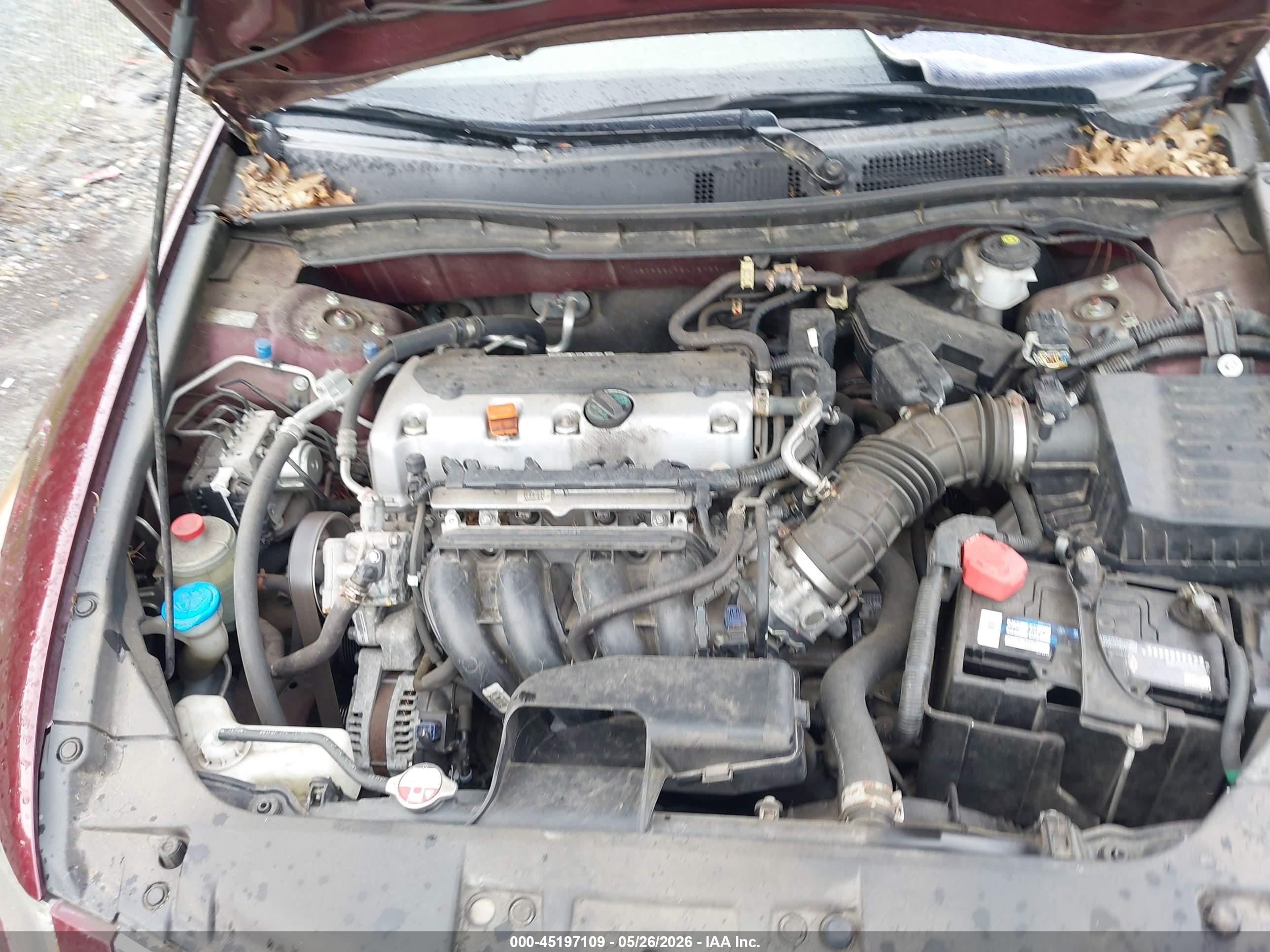 2008 Honda Accord 2.4 Lx-p Burgundy vin: 1HGCP26498A087564