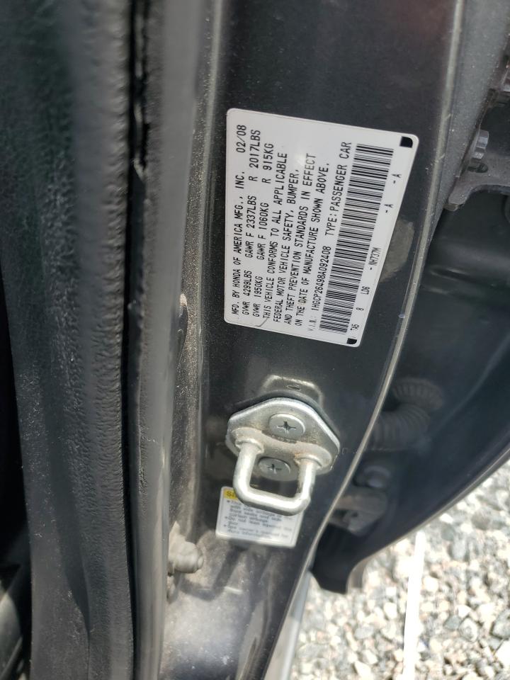 2008 Honda Accord Lxp Gray vin: 1HGCP26498A092408