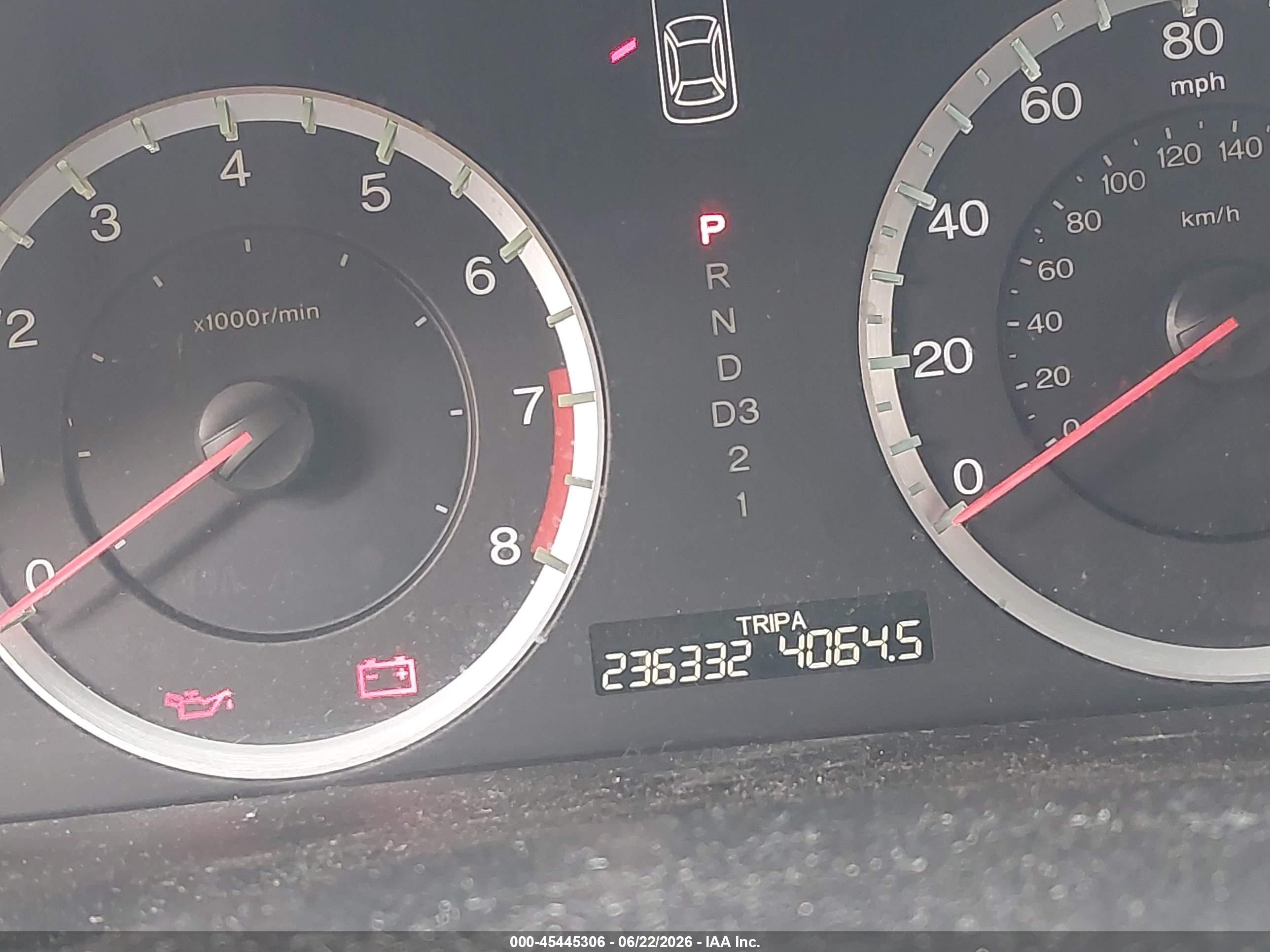 2009 Honda Accord 2.4 Lx-p Gray vin: 1HGCP26499A053237