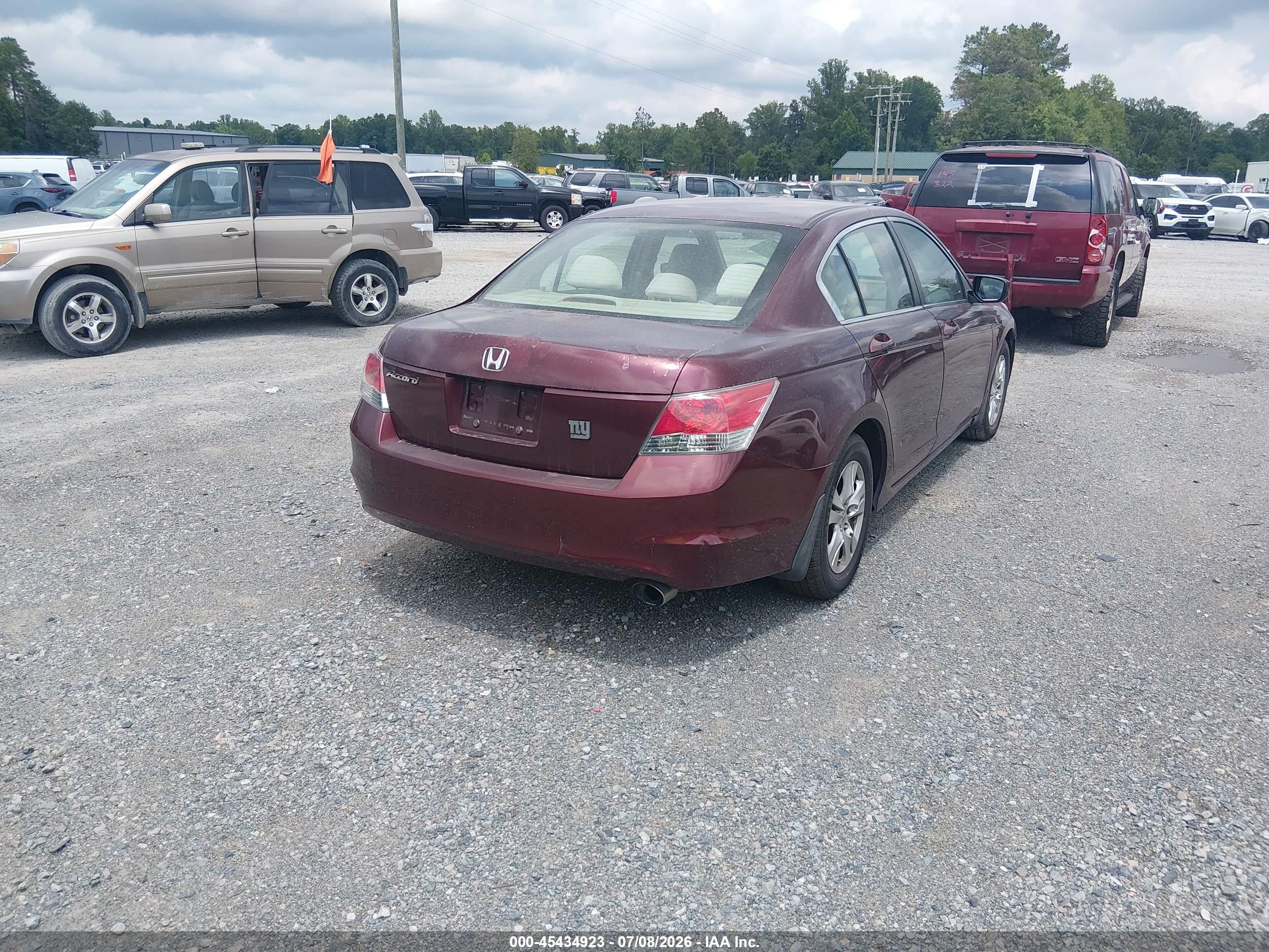 2009 Honda Accord 2.4 Lx-p Бордовый vin: 1HGCP26499A063783