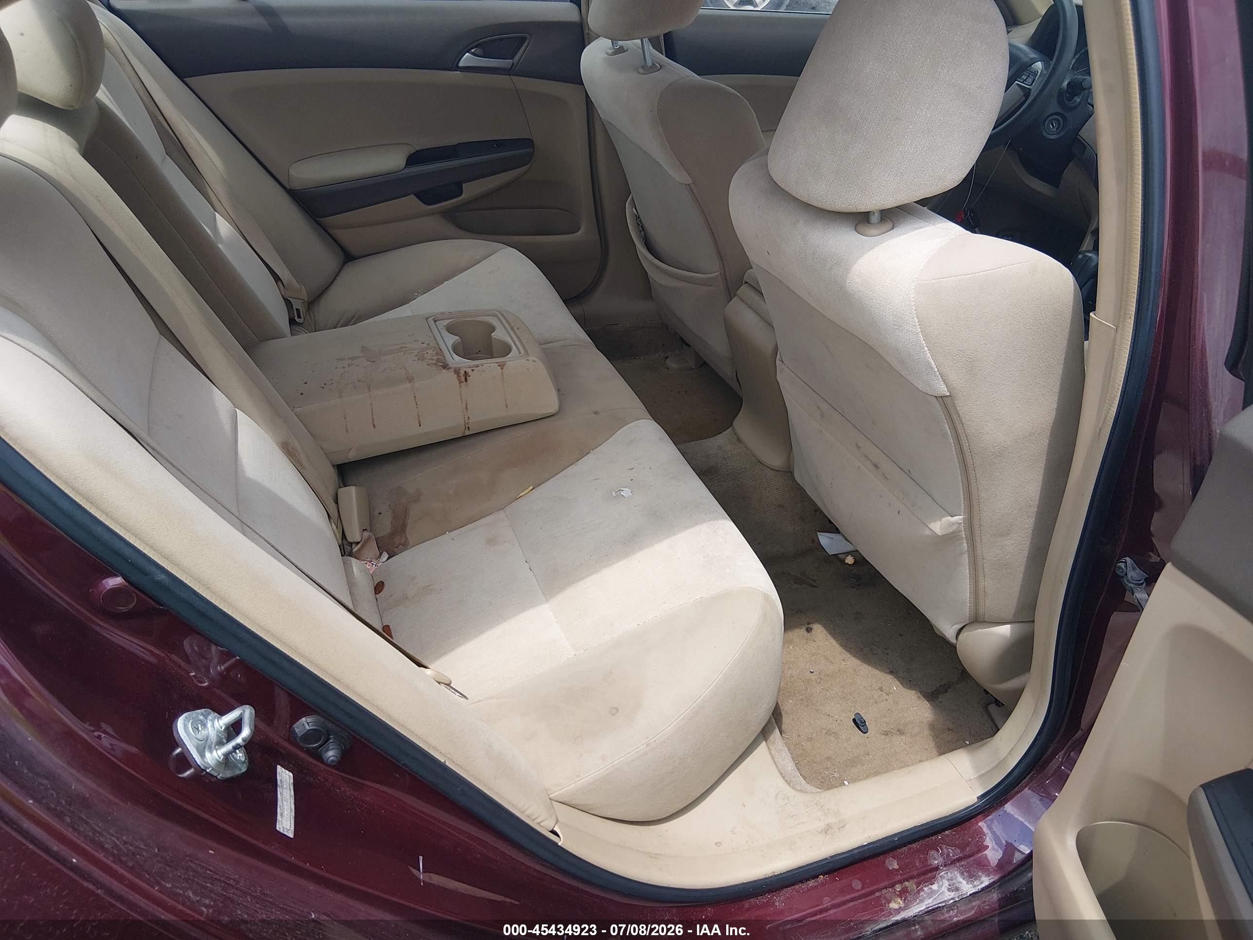 2009 Honda Accord 2.4 Lx-p Бордовый vin: 1HGCP26499A063783