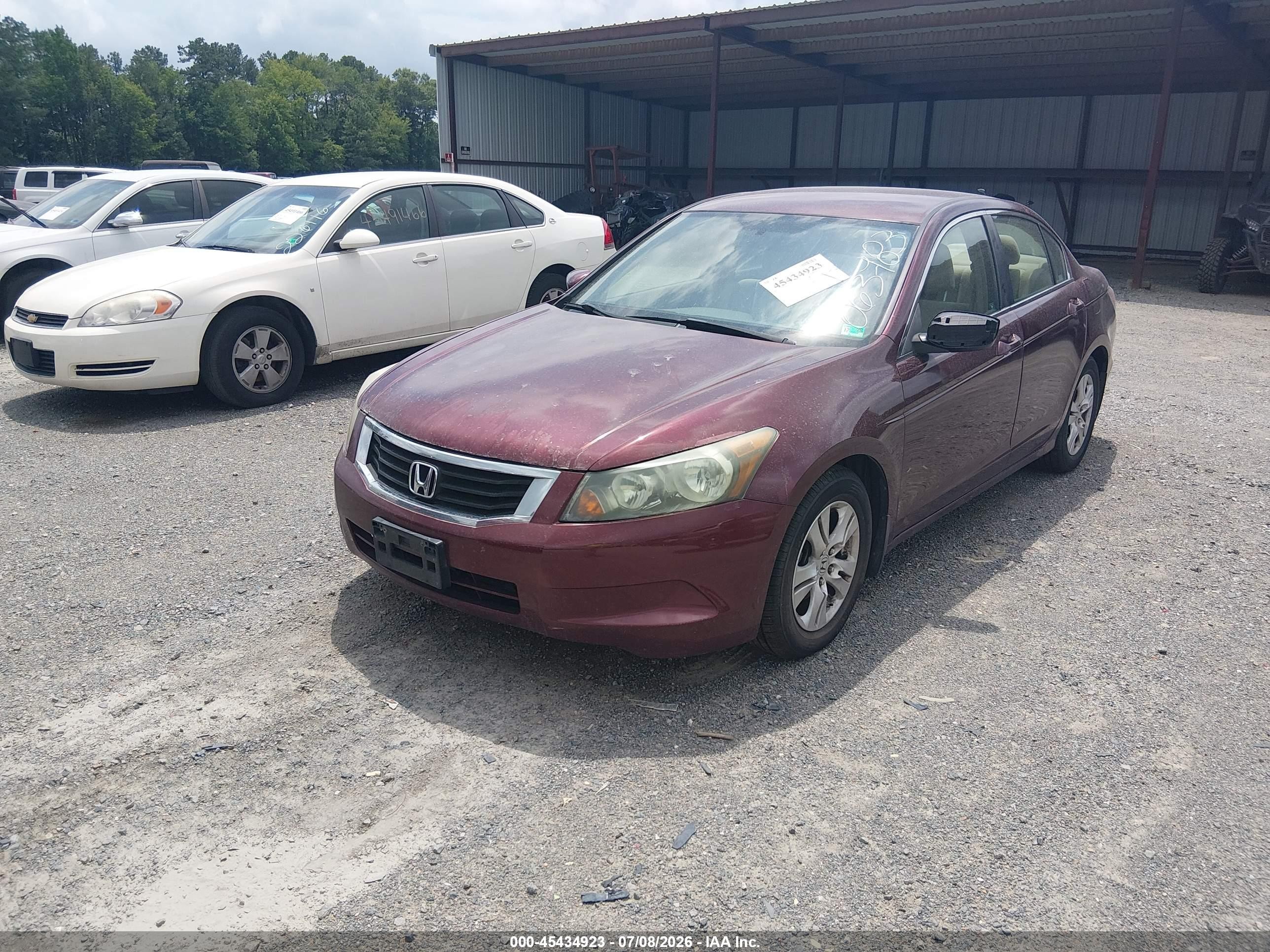 2009 Honda Accord 2.4 Lx-p Бордовый vin: 1HGCP26499A063783