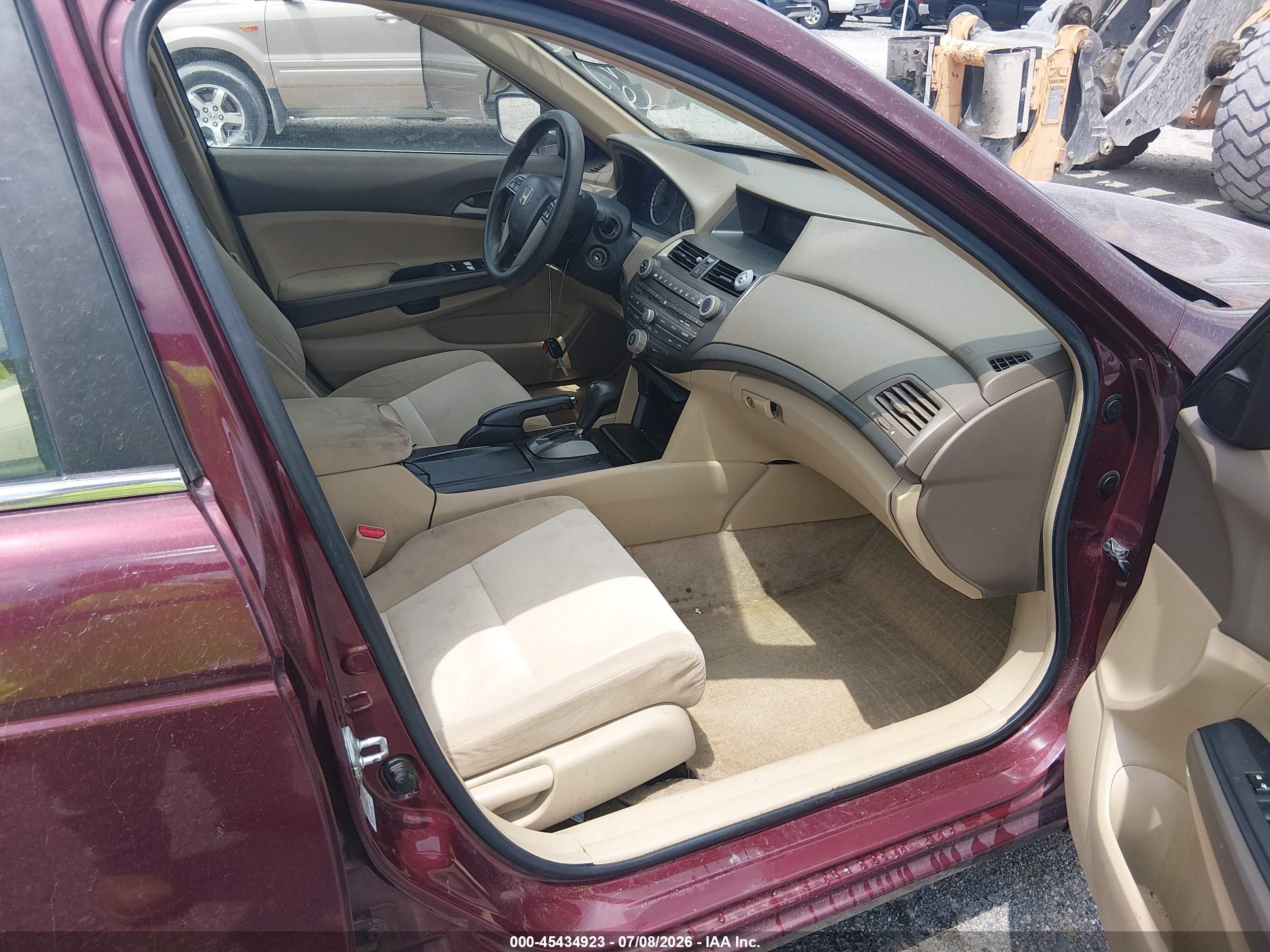 2009 Honda Accord 2.4 Lx-p Бордовый vin: 1HGCP26499A063783