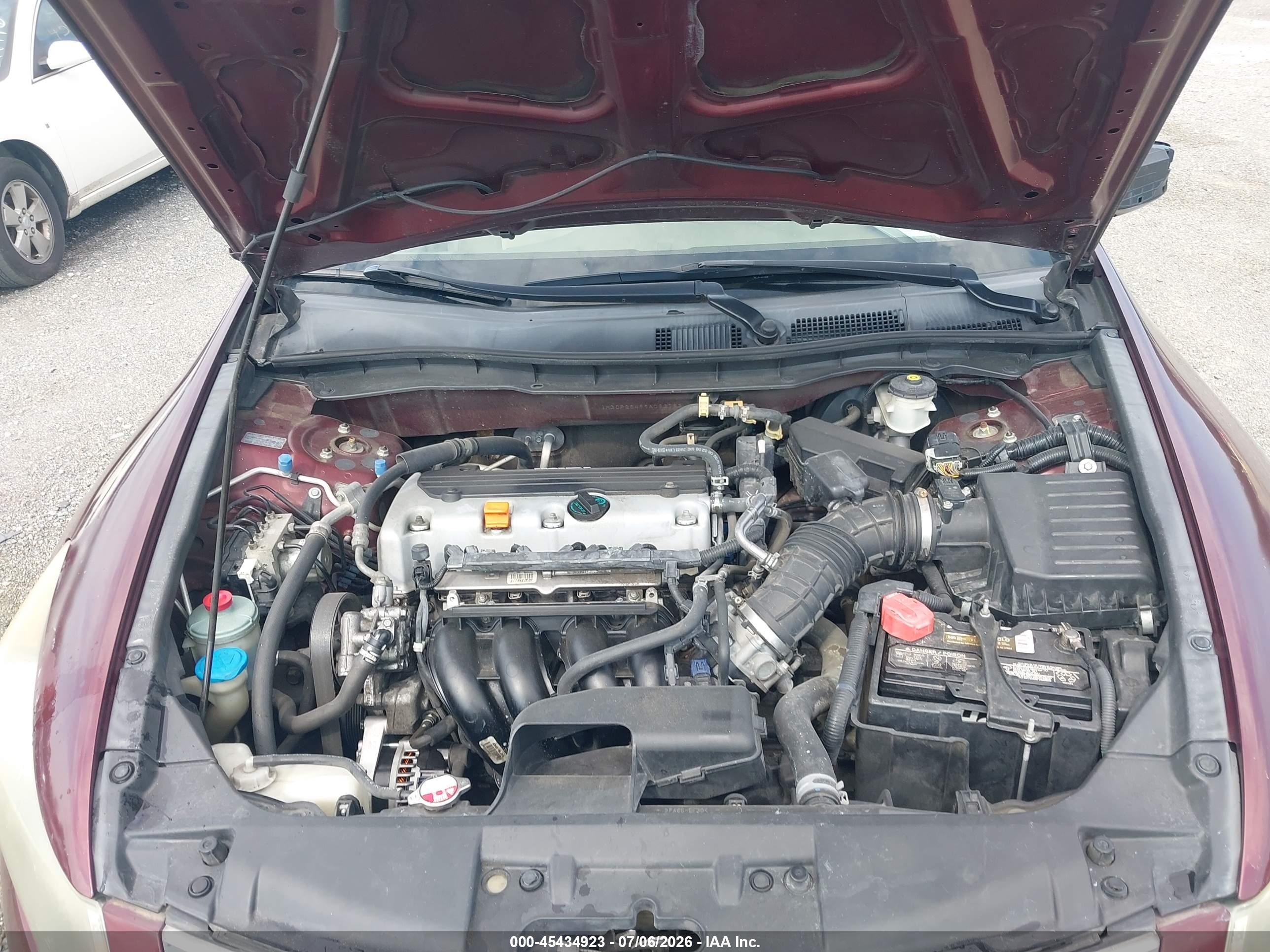 2009 Honda Accord 2.4 Lx-p Бордовый vin: 1HGCP26499A063783