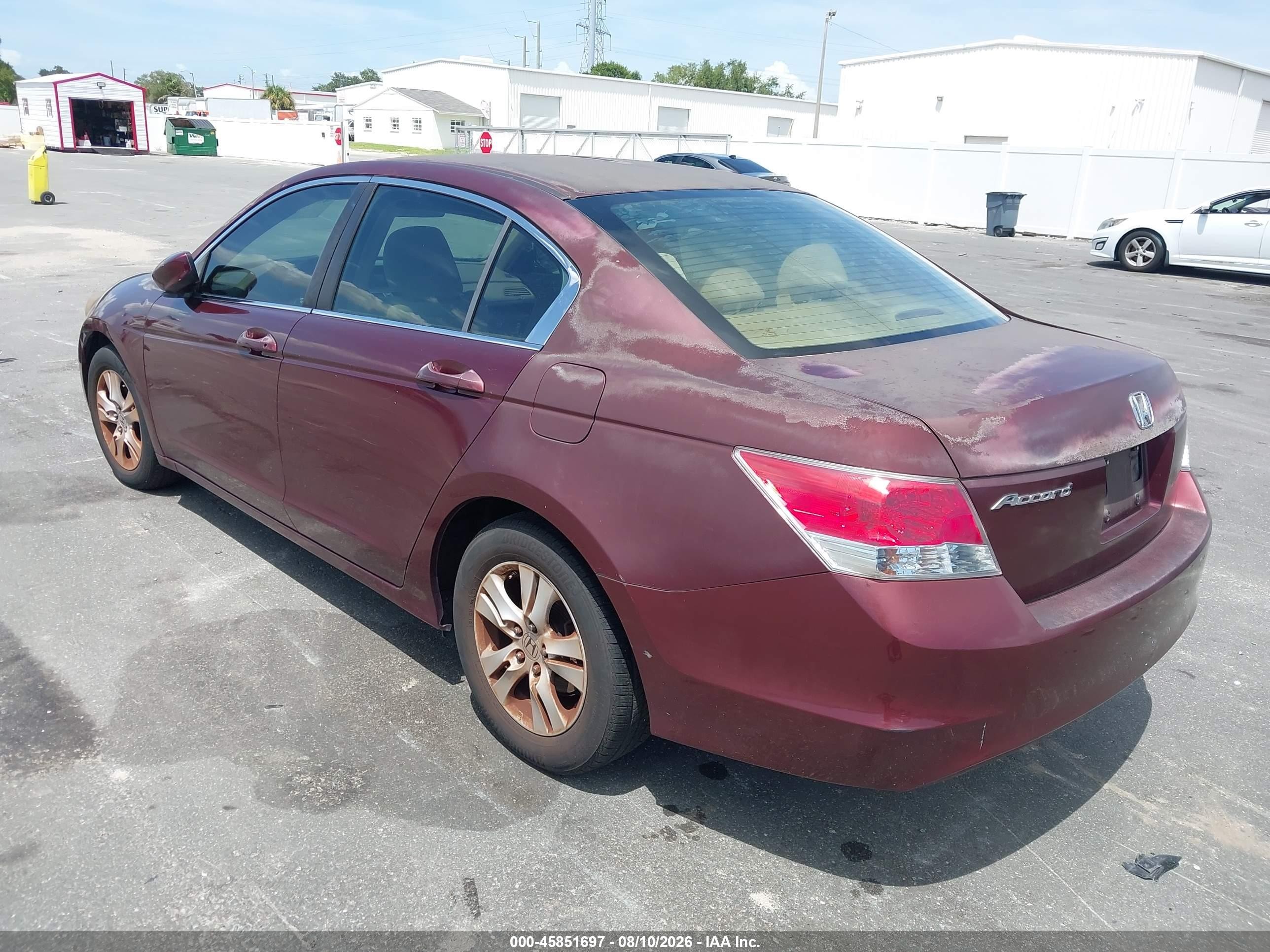2009 Honda Accord 2.4 Lx-p Maroon vin: 1HGCP26499A070488