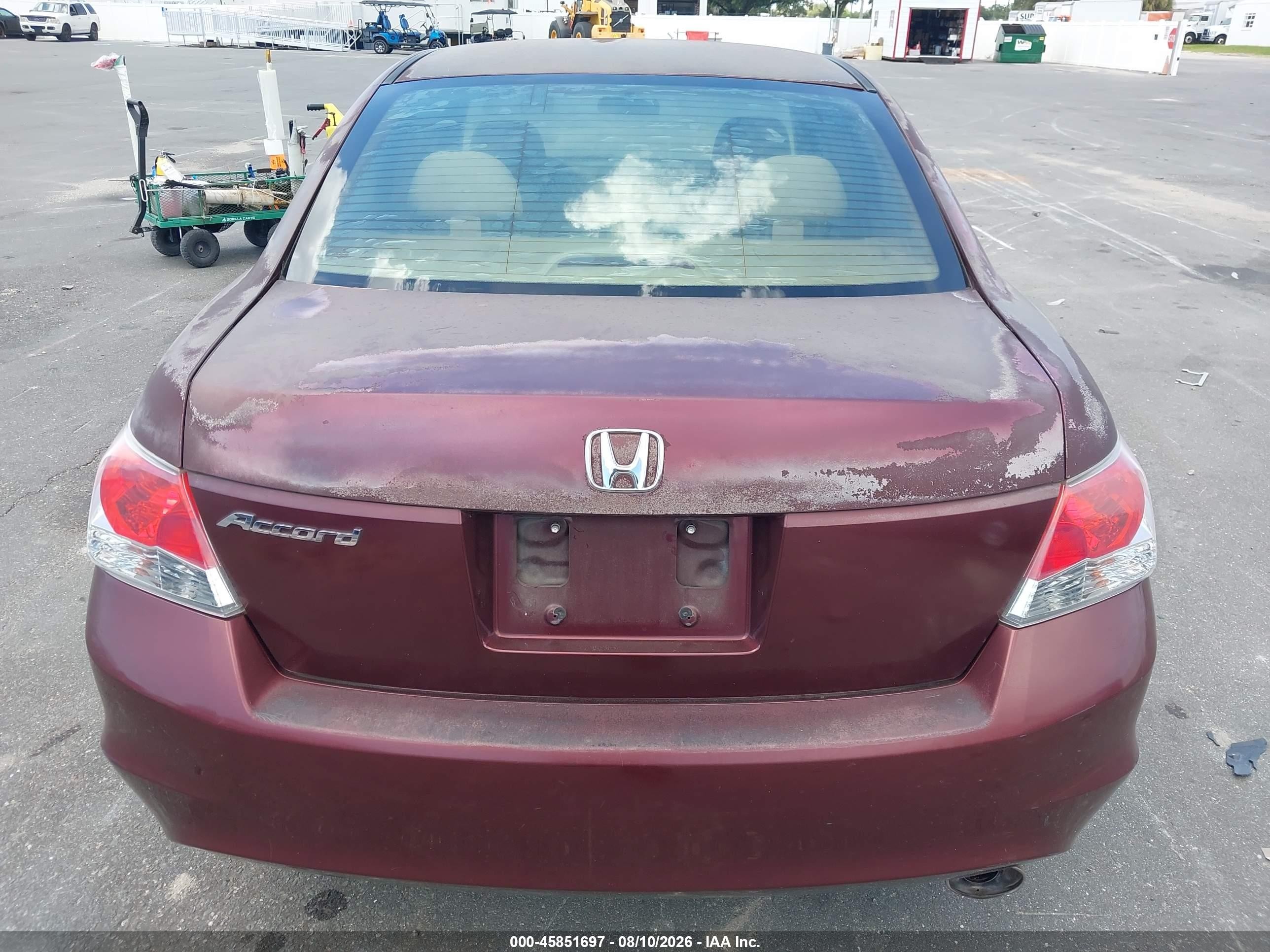 2009 Honda Accord 2.4 Lx-p Maroon vin: 1HGCP26499A070488