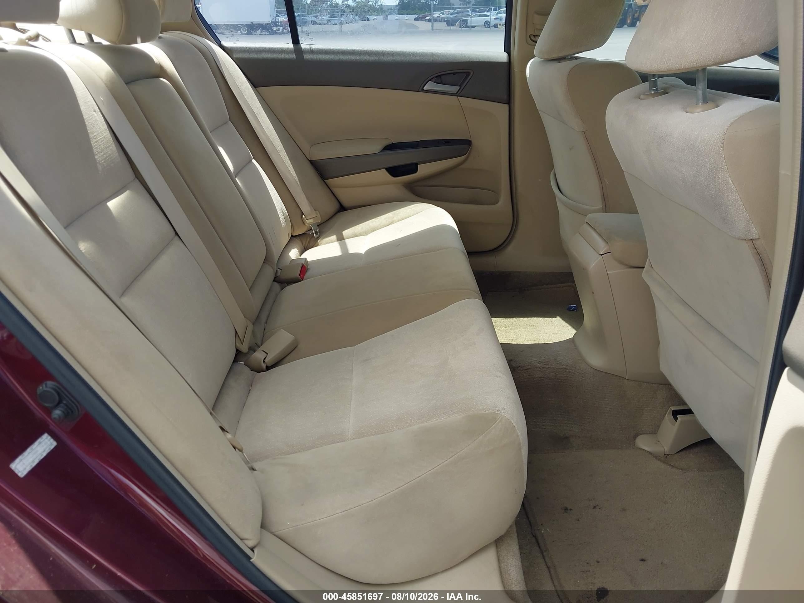 2009 Honda Accord 2.4 Lx-p Maroon vin: 1HGCP26499A070488