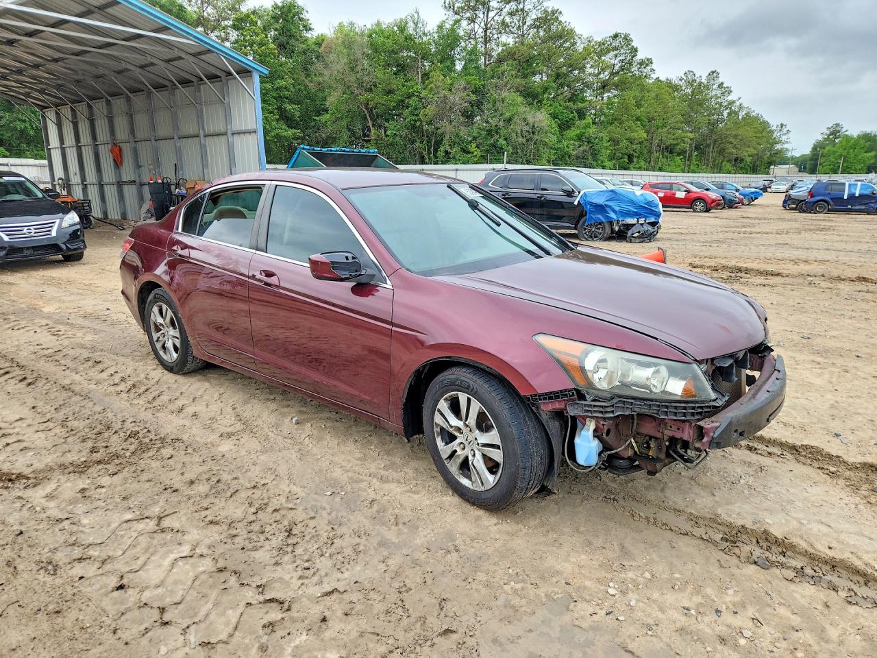 2009 Honda Accord Lxp Burgundy vin: 1HGCP26499A120080