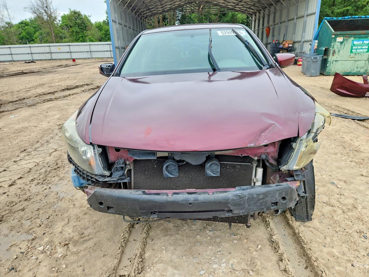 2009 Honda Accord Lxp Burgundy vin: 1HGCP26499A120080