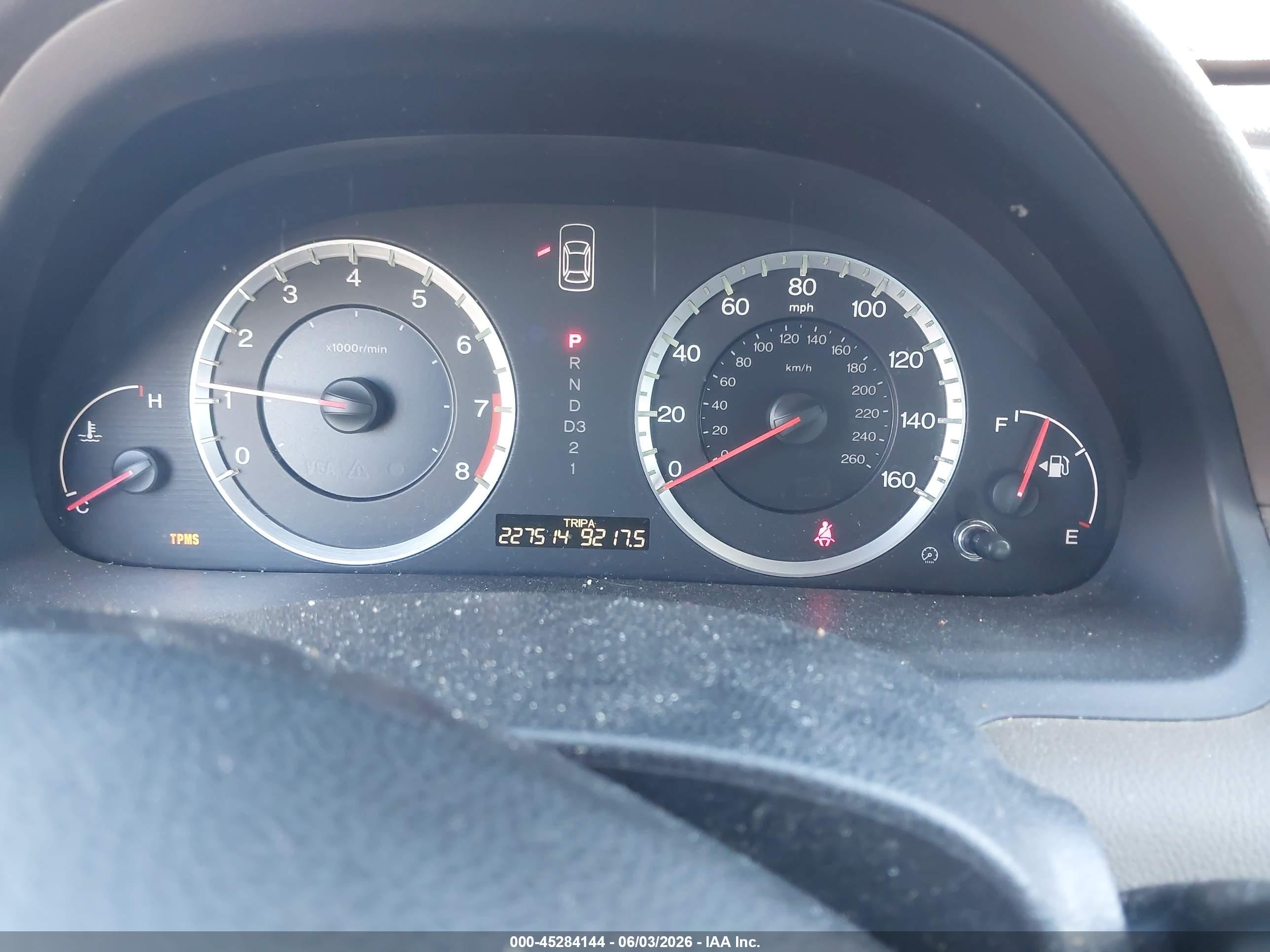 2009 Honda Accord 2.4 Lx-p Burgundy vin: 1HGCP26499A139423