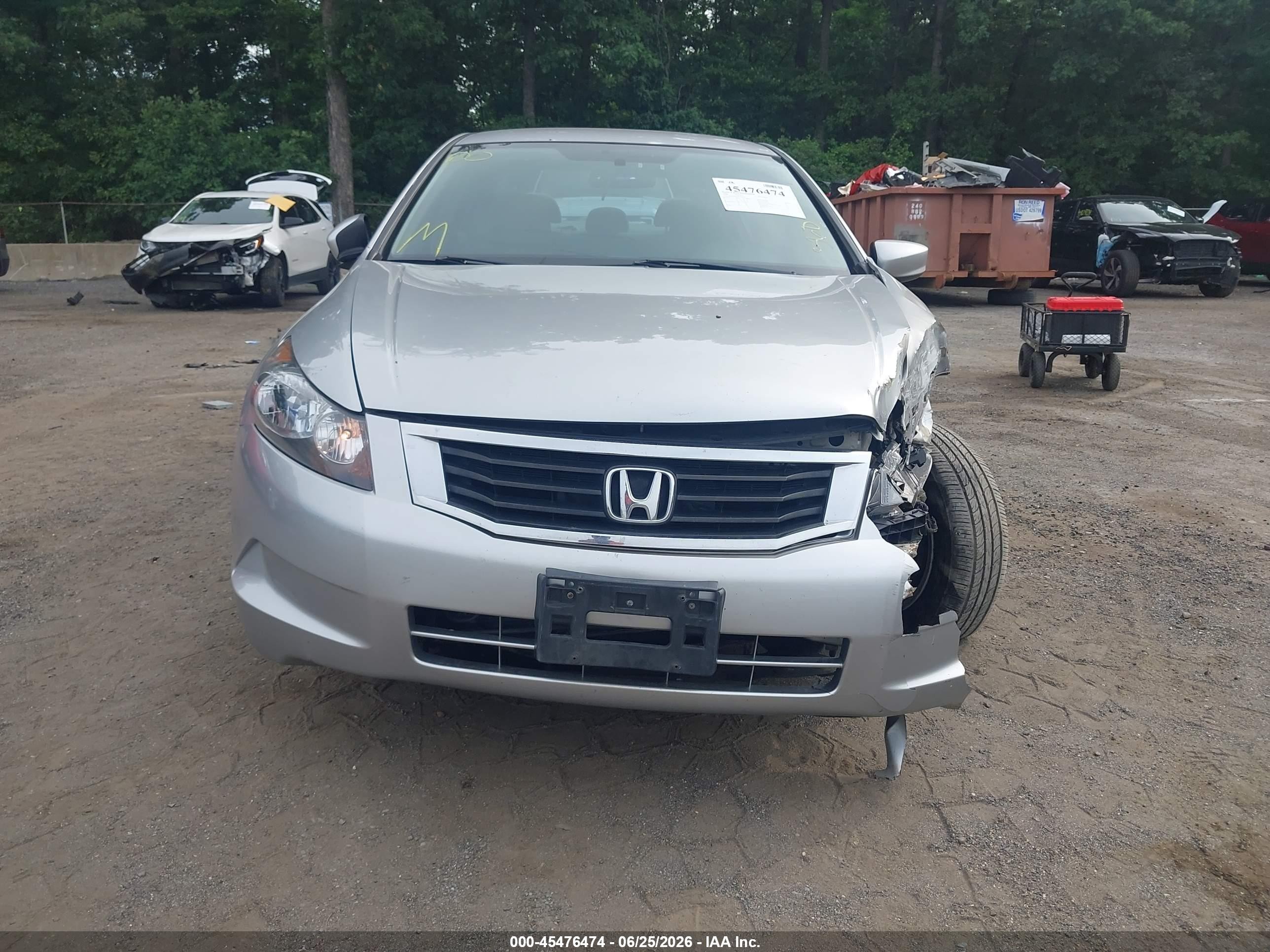 2008 Honda Accord 2.4 Lx-p Silver vin: 1HGCP264X8A033139
