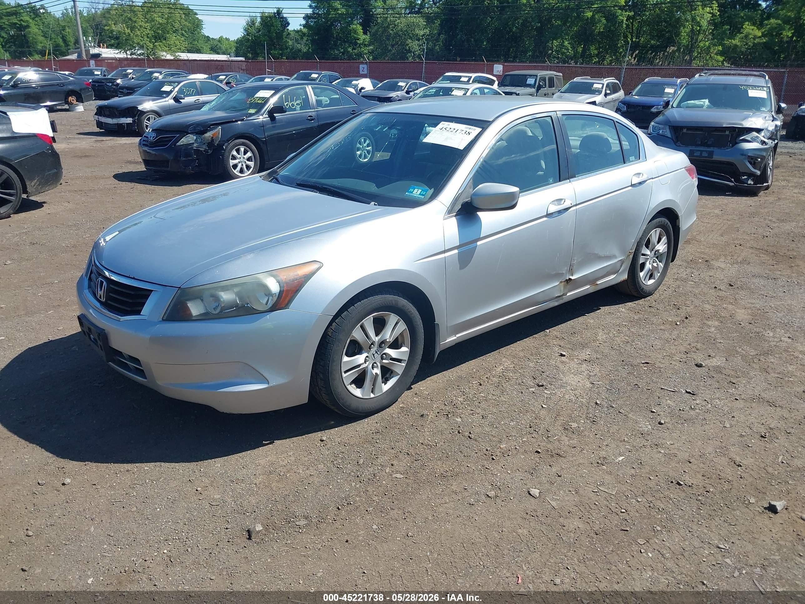 2008 Honda Accord 2.4 Lx-p Silver vin: 1HGCP264X8A039037
