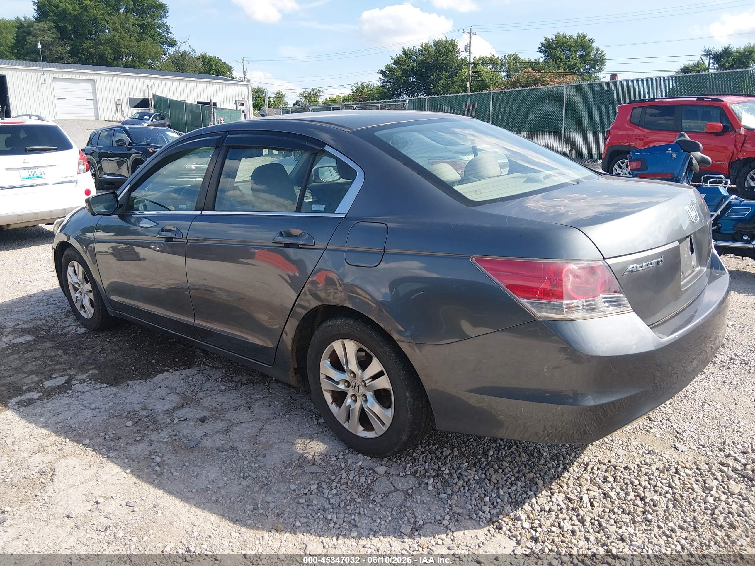 2008 Honda Accord 2.4 Lx-p Blue vin: 1HGCP264X8A059160