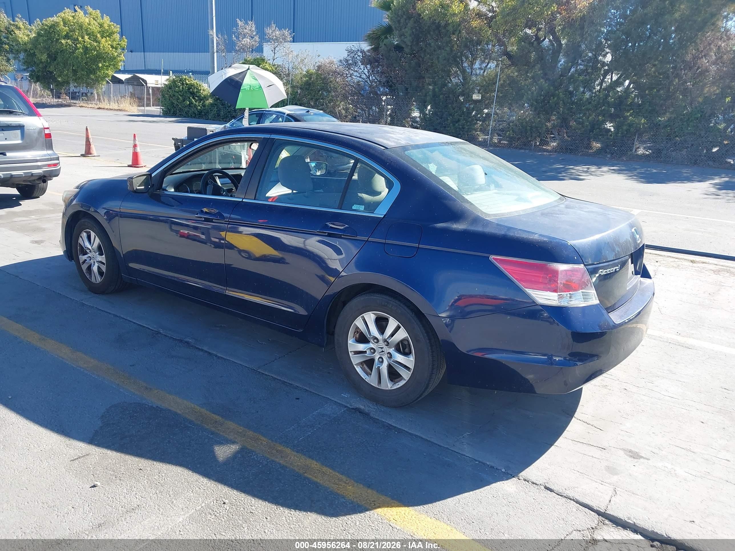 2008 Honda Accord 2.4 Lx-p Blue vin: 1HGCP264X8A096712