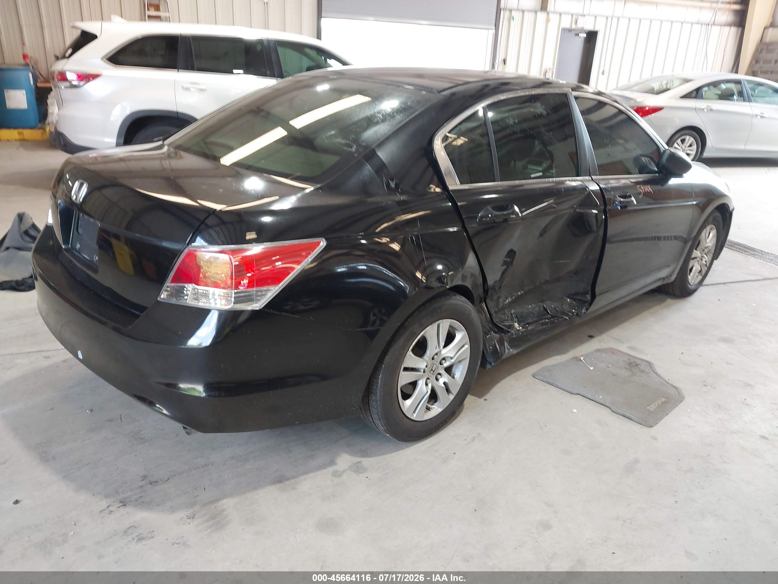 2009 Honda Accord 2.4 Lx-p Black vin: 1HGCP264X9A047253
