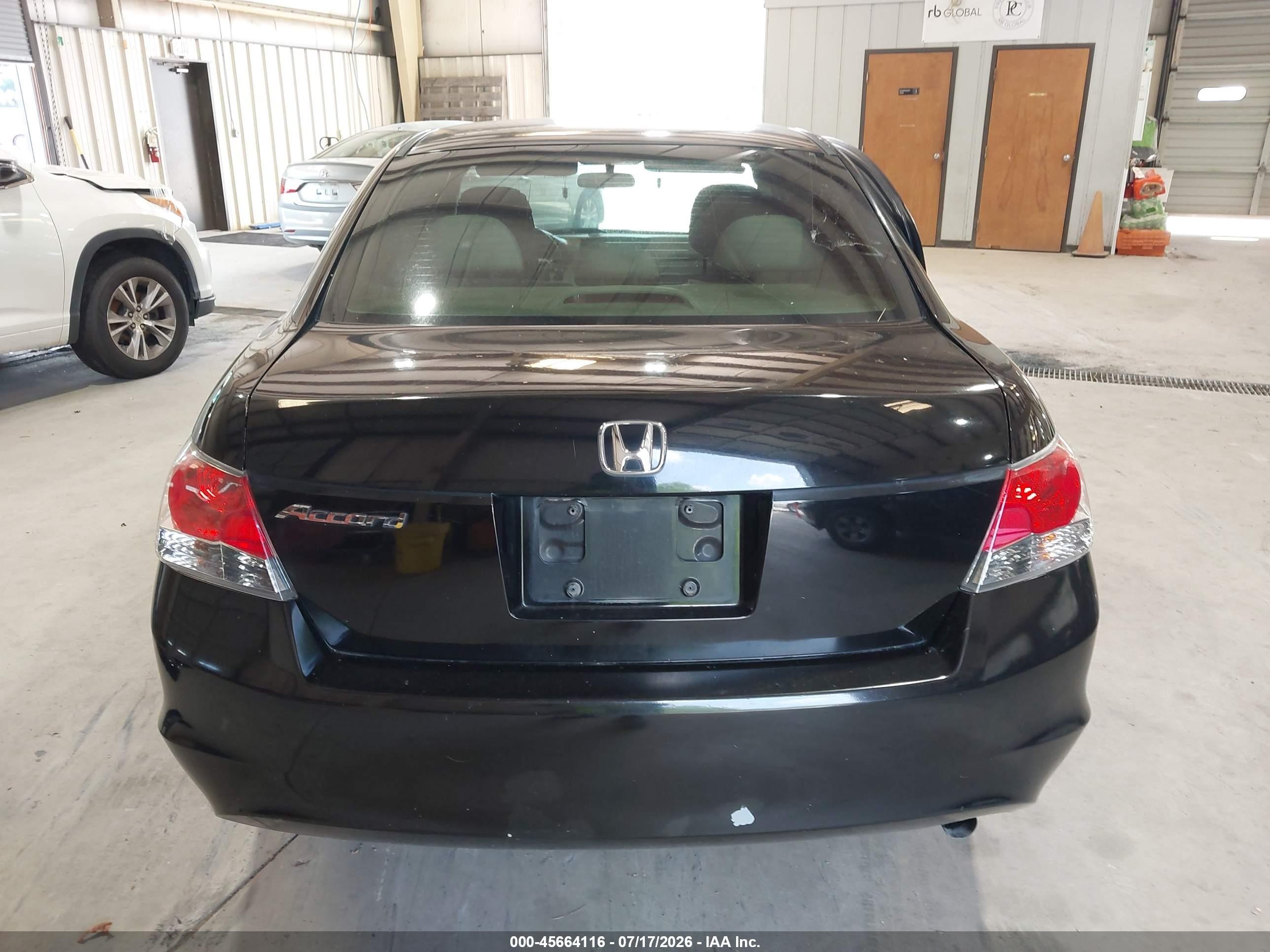 2009 Honda Accord 2.4 Lx-p Black vin: 1HGCP264X9A047253