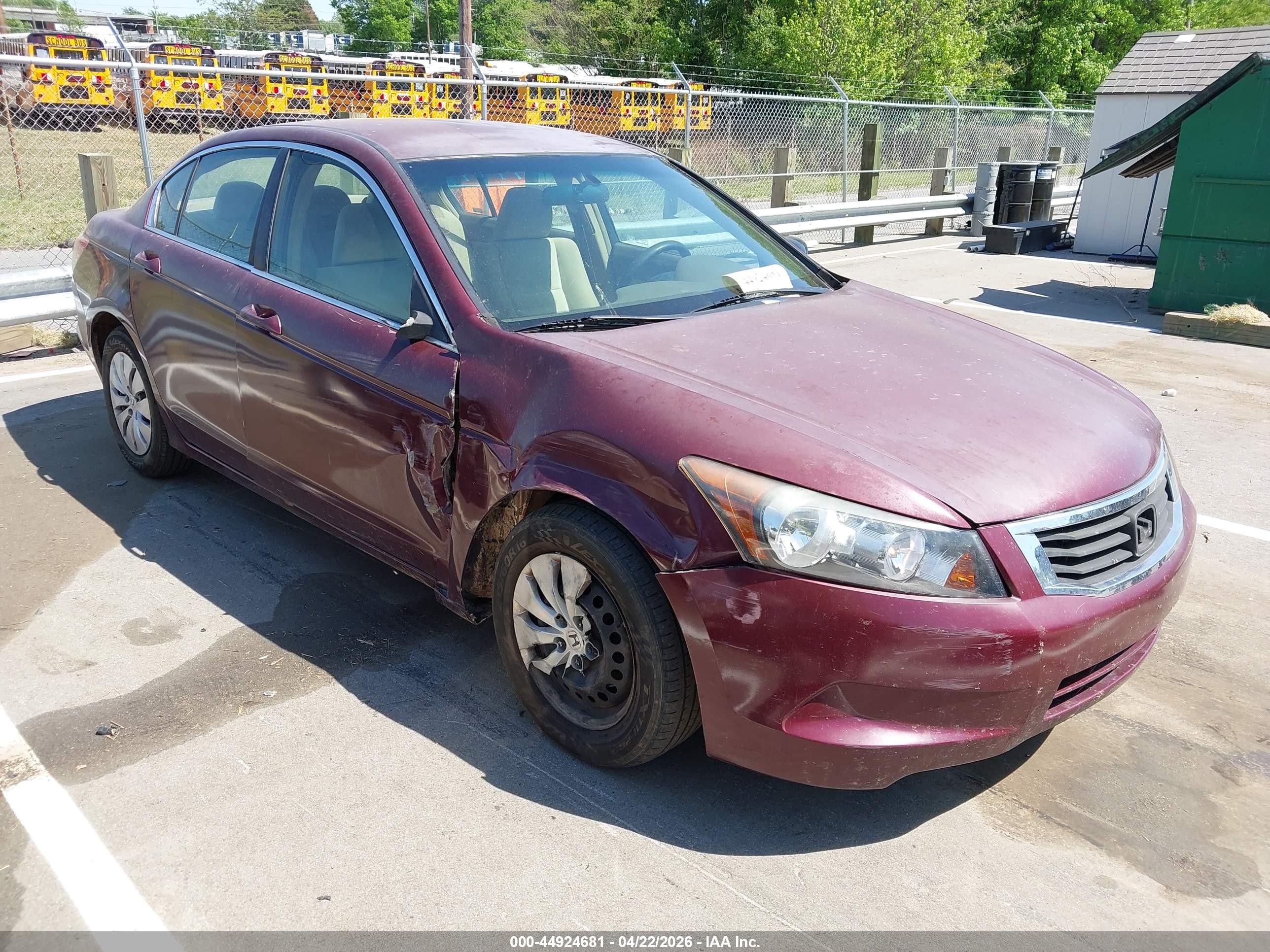 2009 Honda Accord 2.4 Lx-p Burgundy vin: 1HGCP264X9A063775