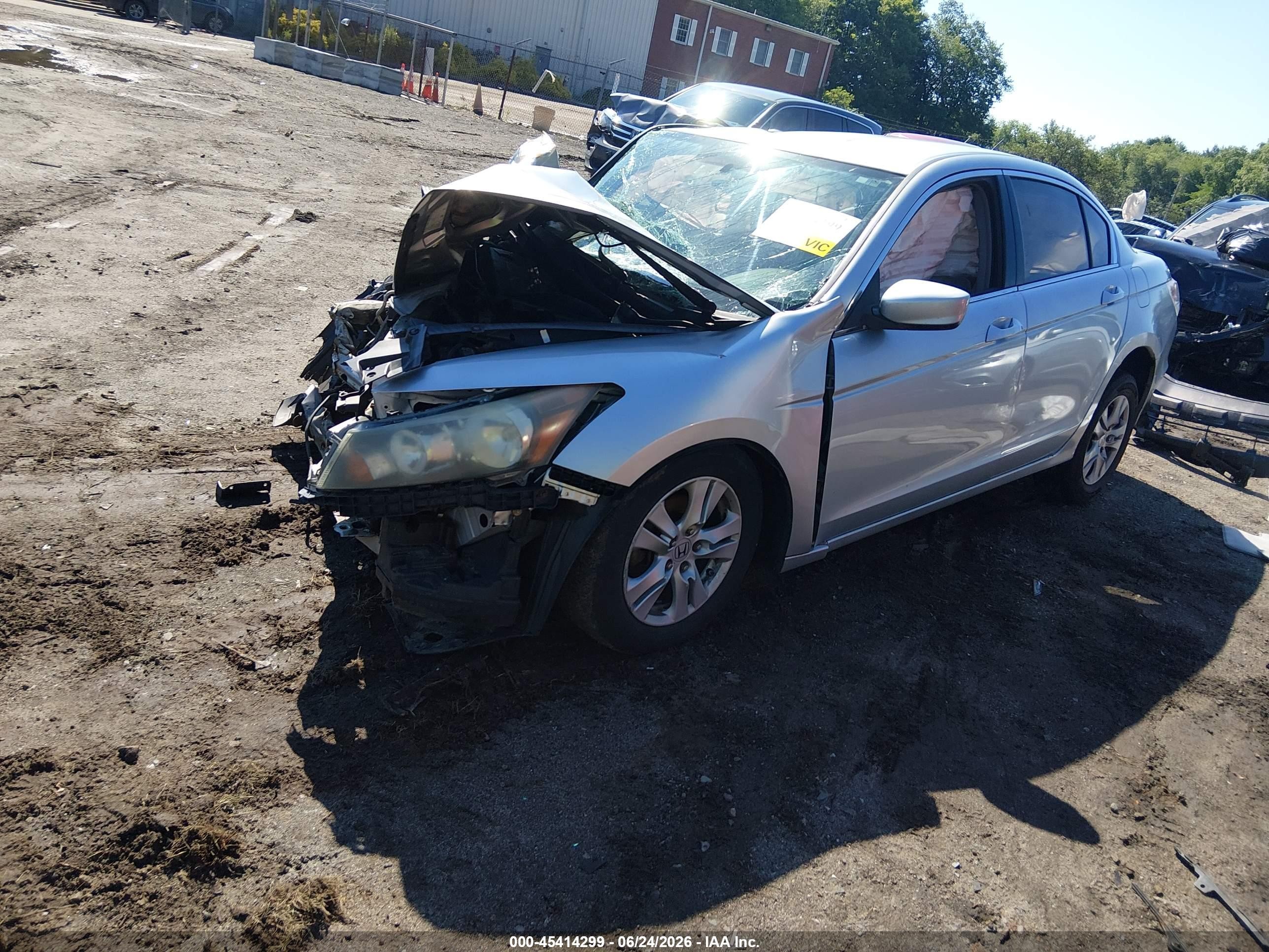 2009 Honda Accord 2.4 Lx-p Серебряный vin: 1HGCP264X9A091141