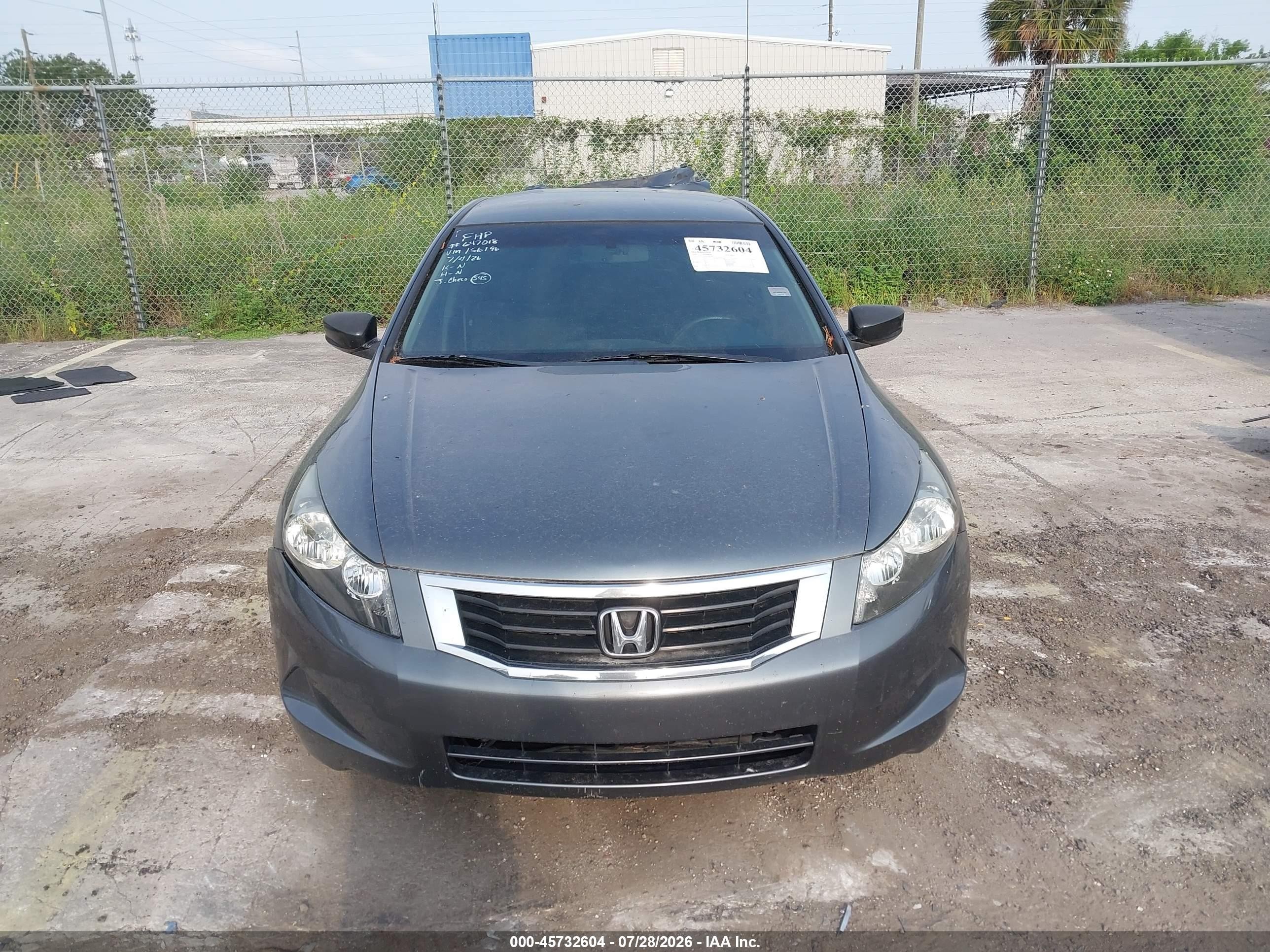 2009 Honda Accord 2.4 Lx-p Gray vin: 1HGCP264X9A156196