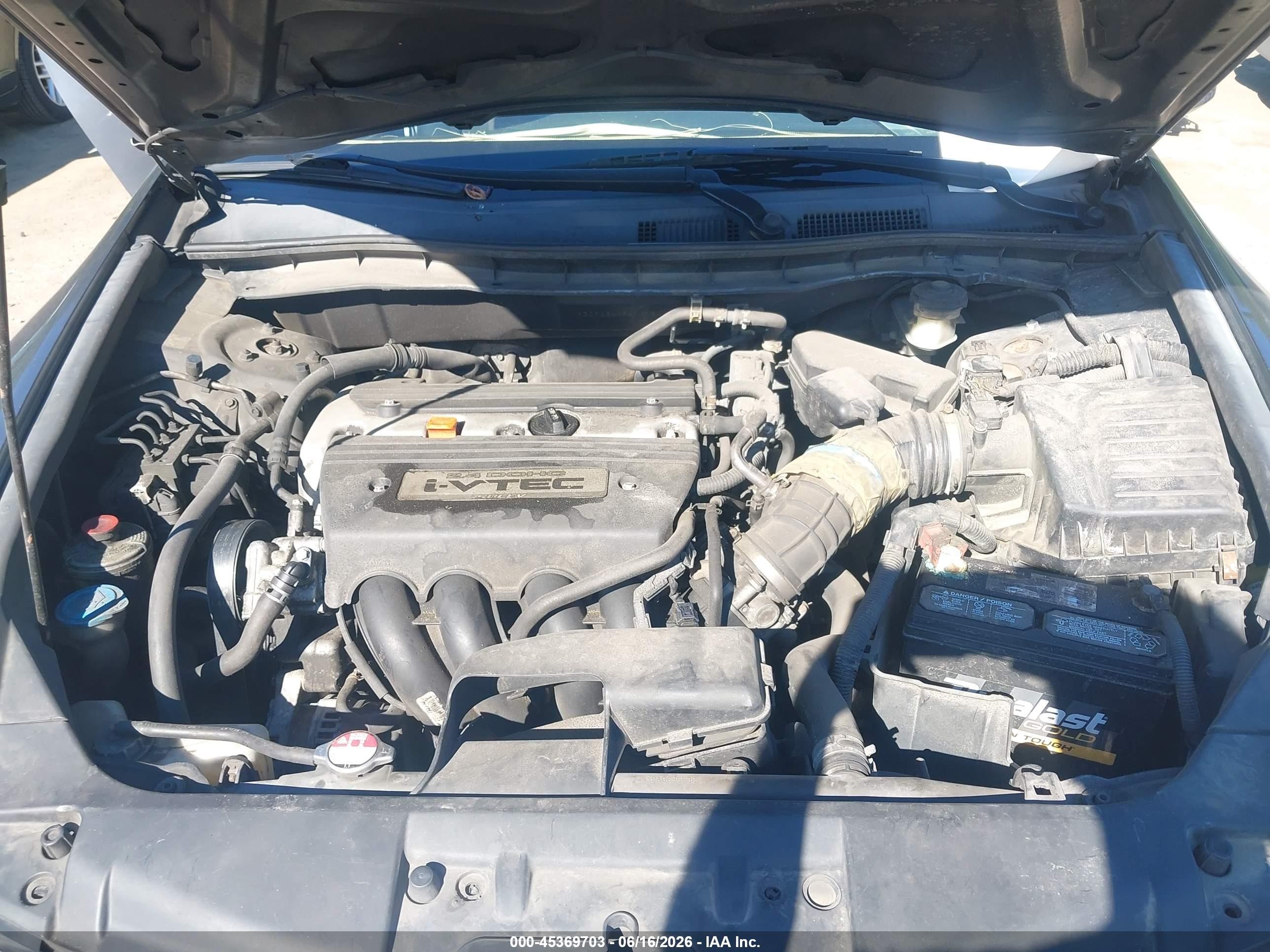 2009 Honda Accord 2.4 Lx-p Серый vin: 1HGCP264X9A167540