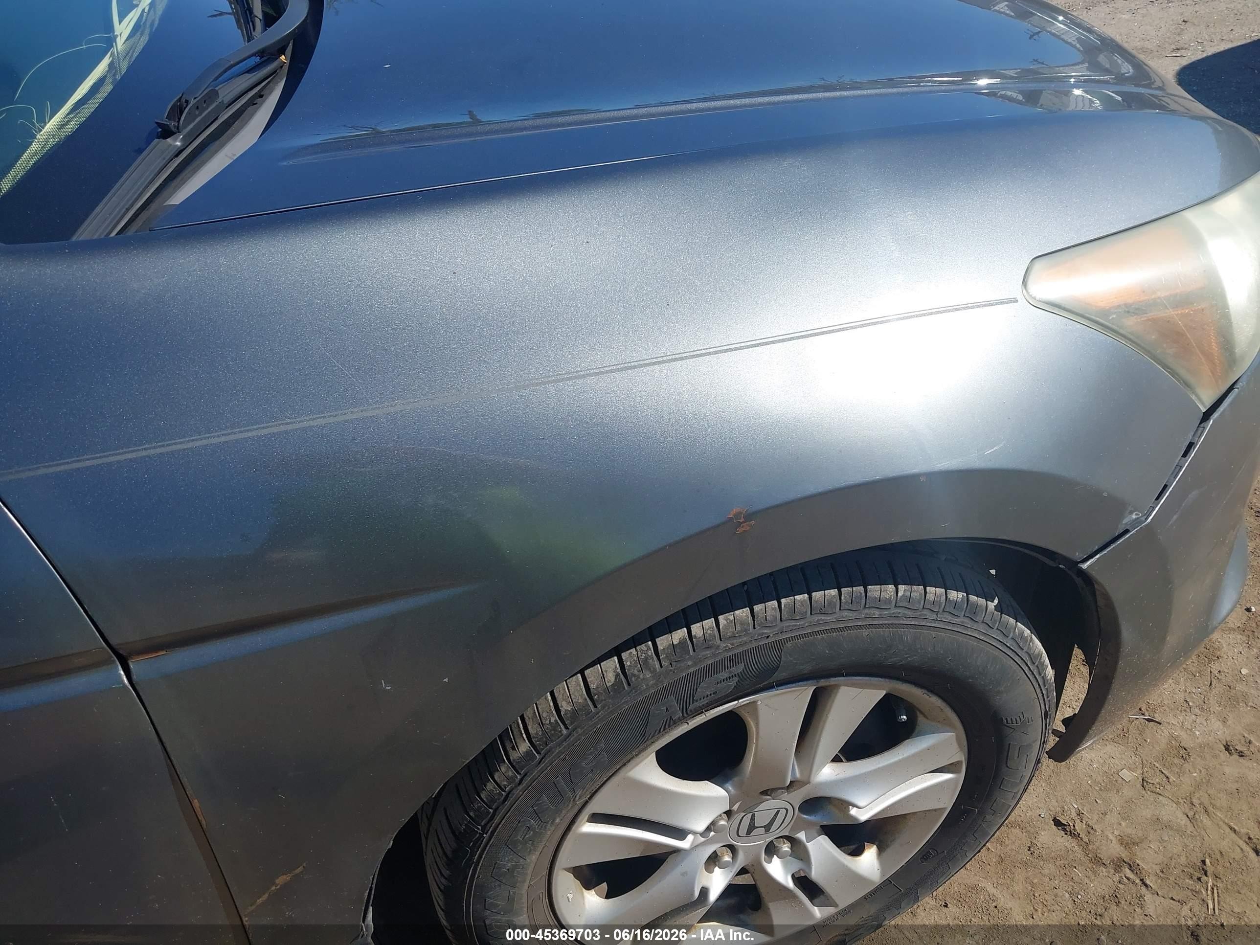 2009 Honda Accord 2.4 Lx-p Серый vin: 1HGCP264X9A167540