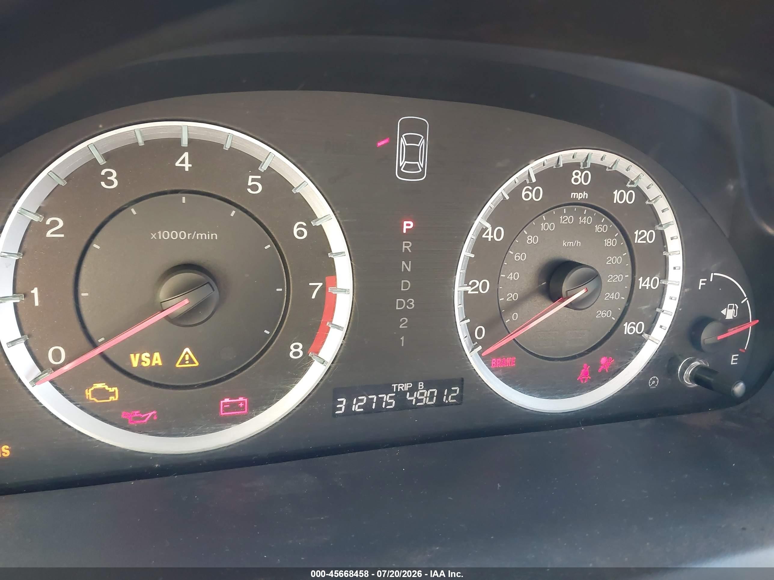 2009 Honda Accord 2.4 Lx-p Dark Blue vin: 1HGCP264X9A190090