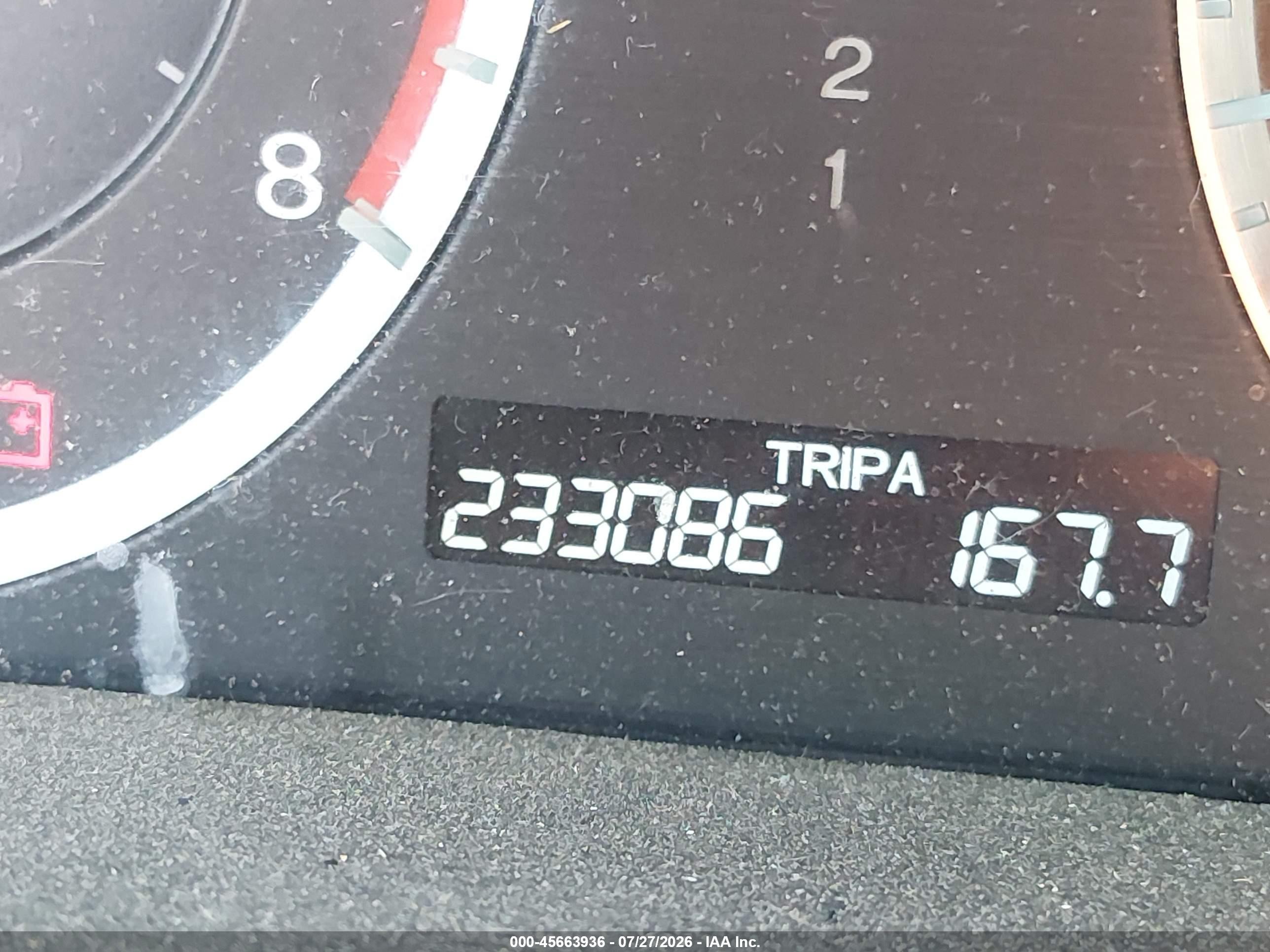 2008 Honda Accord 2.4 Ex Blue vin: 1HGCP26708A036836