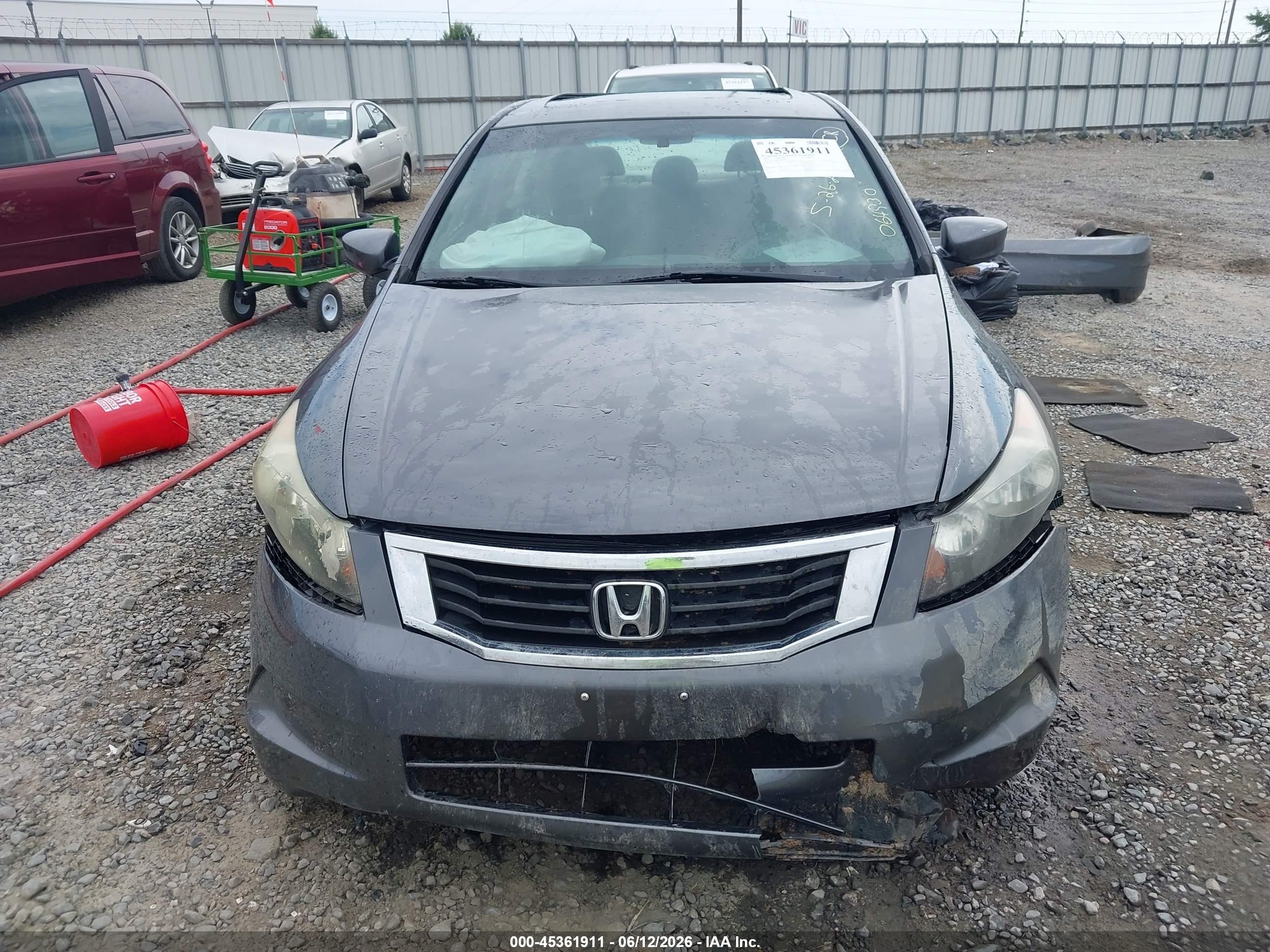 2008 Honda Accord 2.4 Ex Gray vin: 1HGCP26708A064930