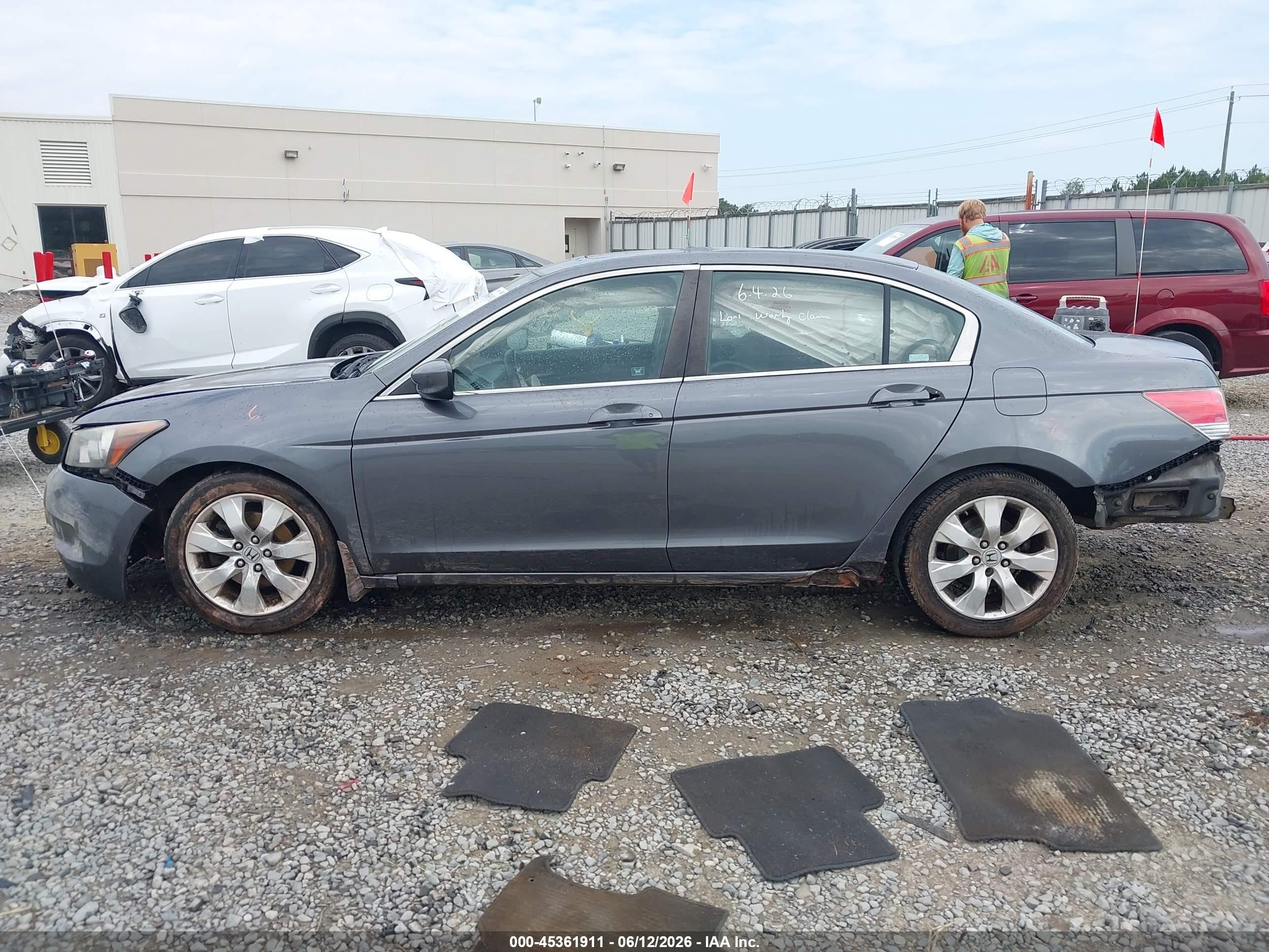 2008 Honda Accord 2.4 Ex Gray vin: 1HGCP26708A064930