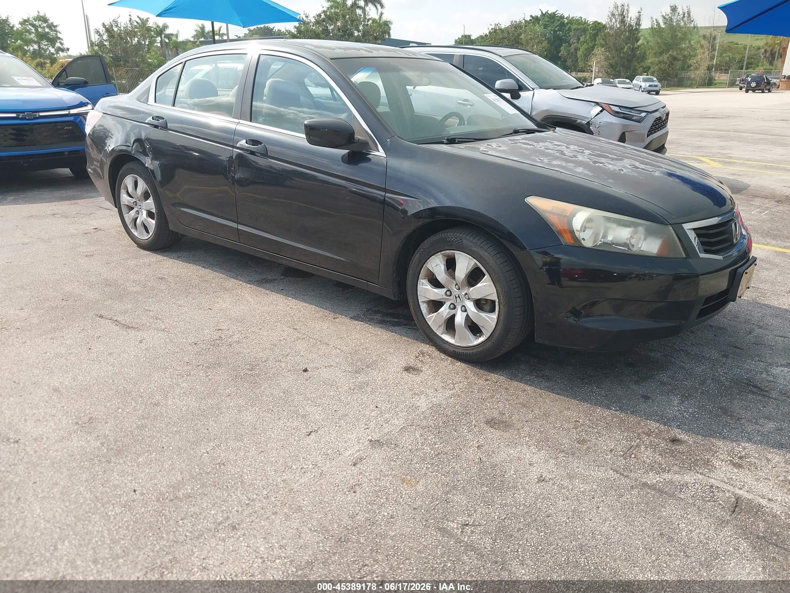 2008 Honda Accord 2.4 Ex Black vin: 1HGCP26708A125063