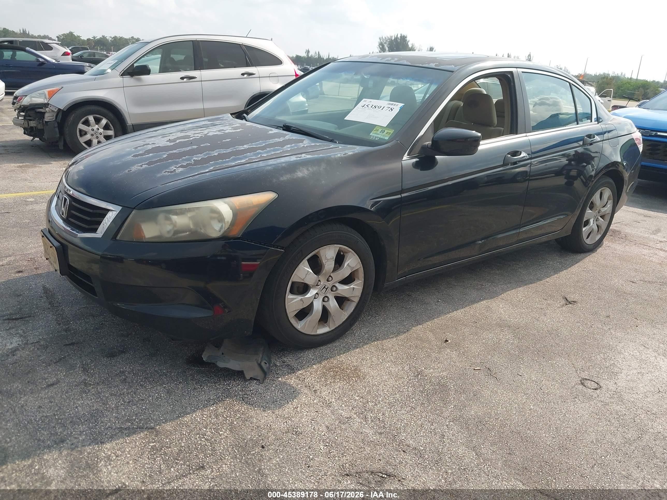 2008 Honda Accord 2.4 Ex Black vin: 1HGCP26708A125063