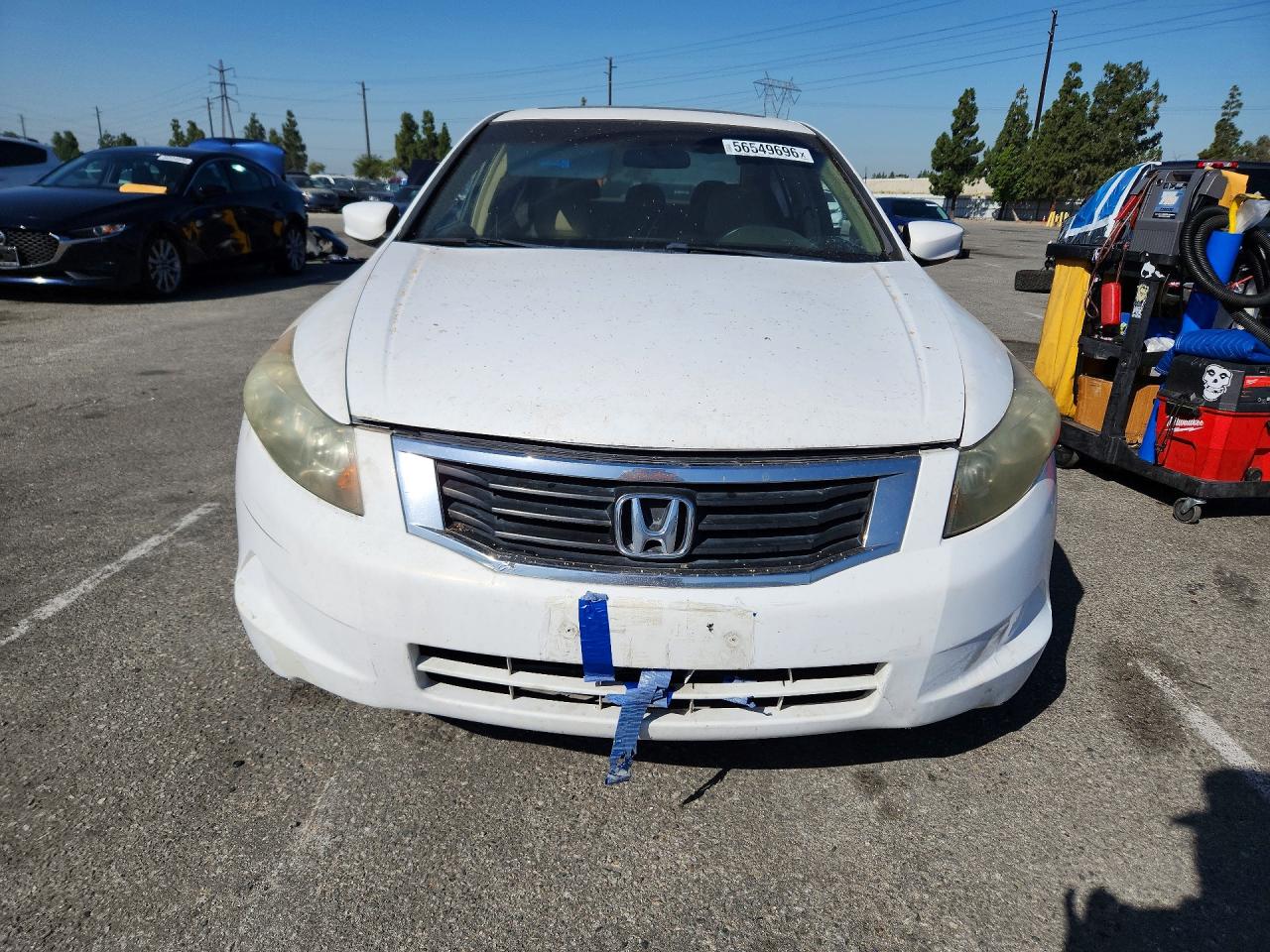 2009 Honda Accord Ex White vin: 1HGCP26709A021867