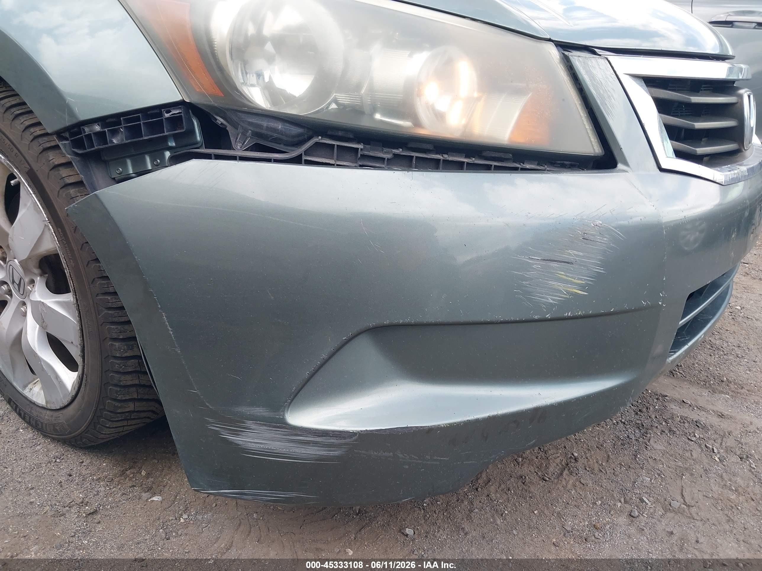 2009 Honda Accord 2.4 Ex Green vin: 1HGCP26709A051743