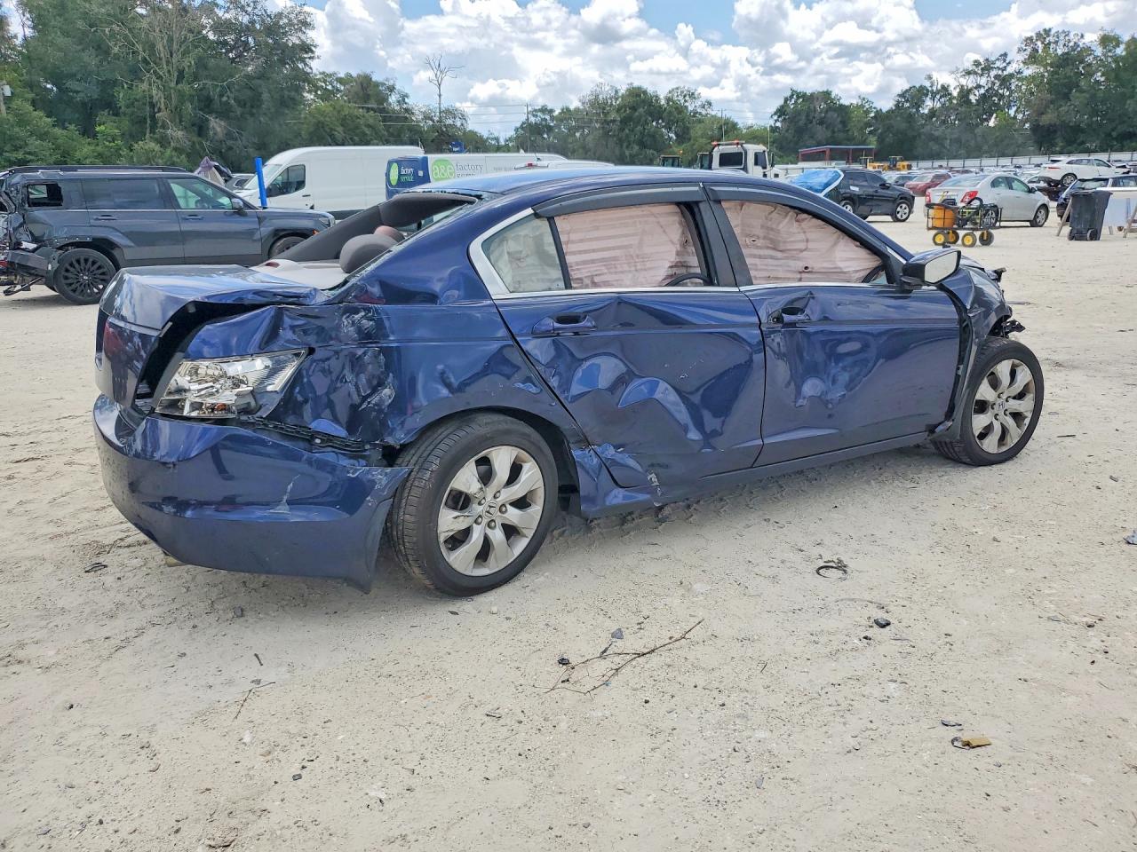 2009 Honda Accord Ex Blue vin: 1HGCP26709A098996