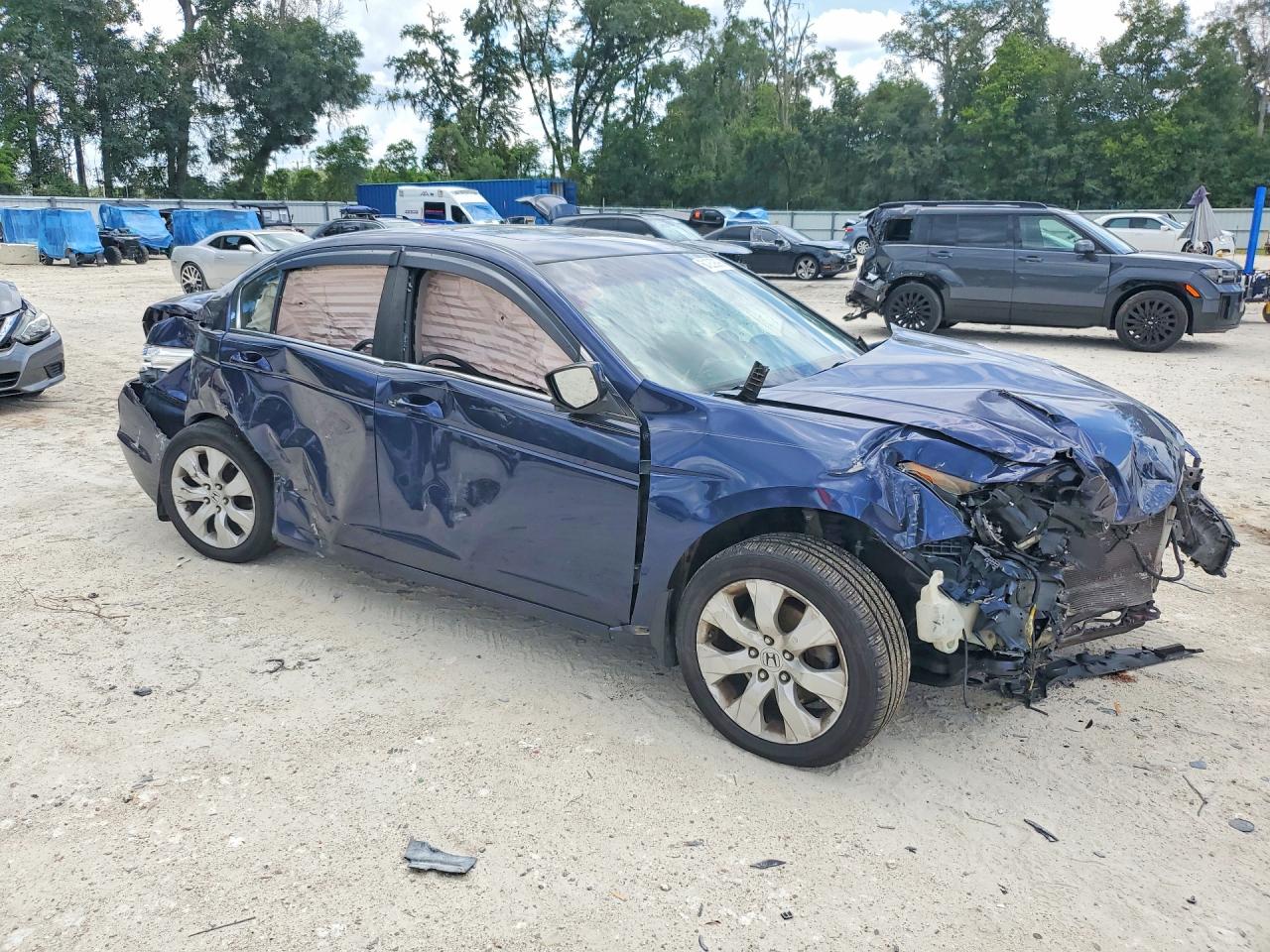 2009 Honda Accord Ex Blue vin: 1HGCP26709A098996