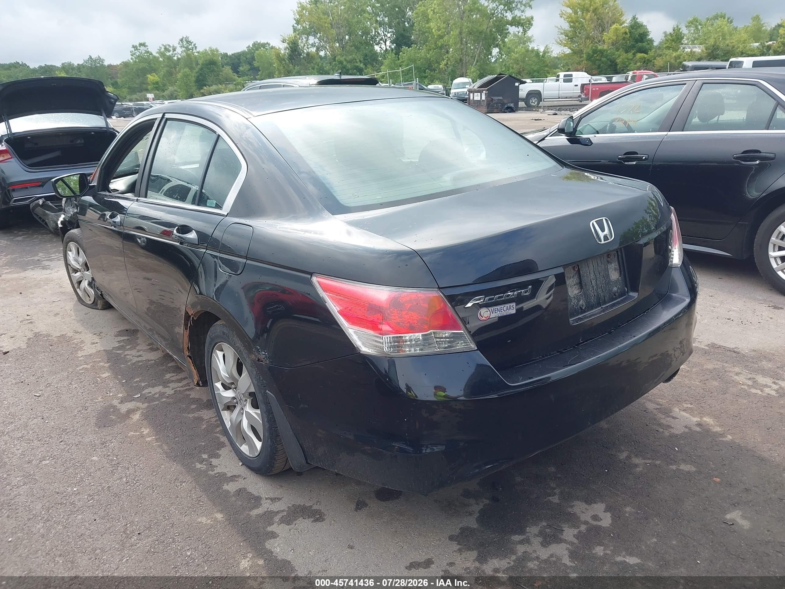 2009 Honda Accord 2.4 Ex Black vin: 1HGCP26709A118020