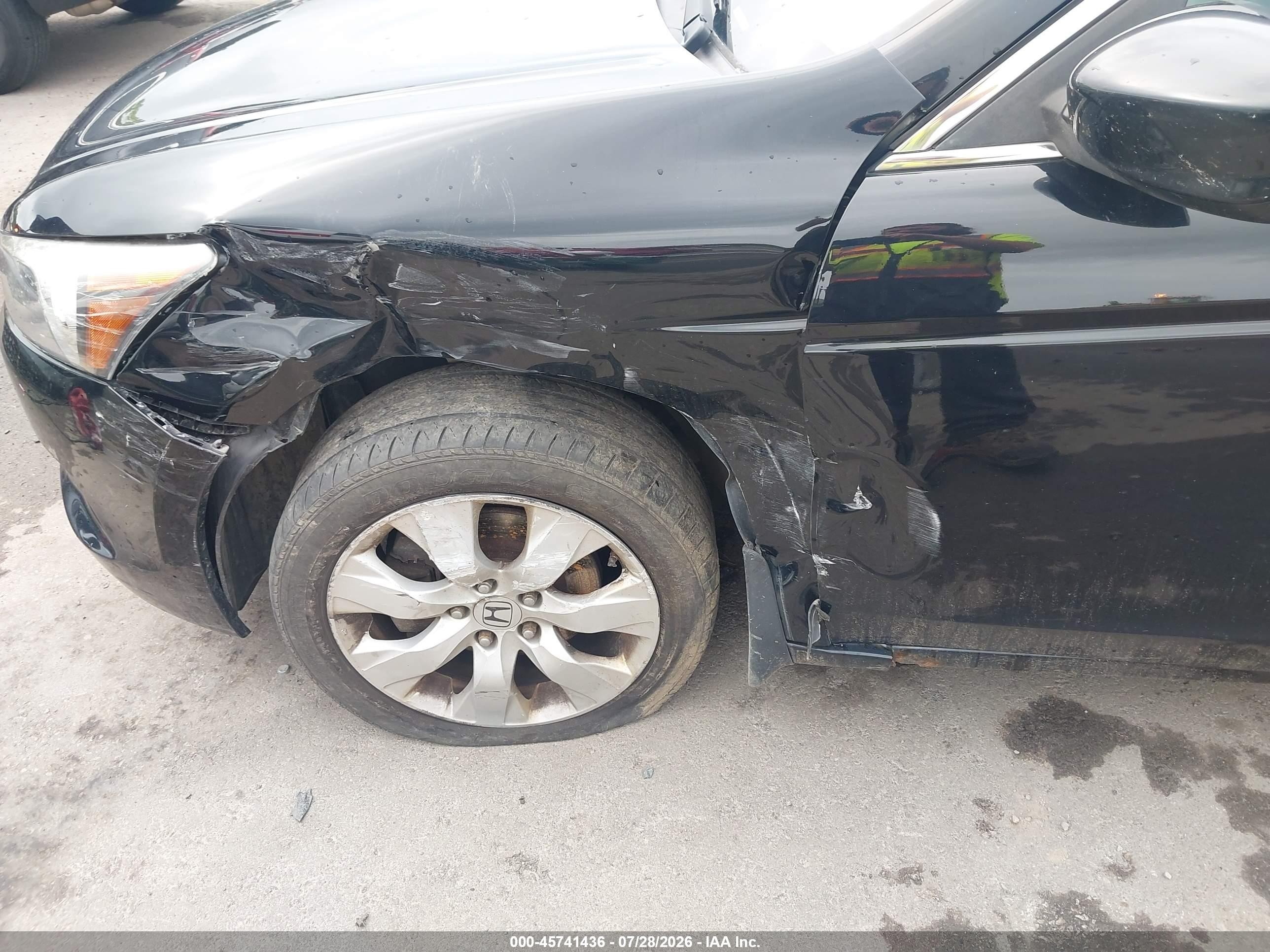 2009 Honda Accord 2.4 Ex Black vin: 1HGCP26709A118020