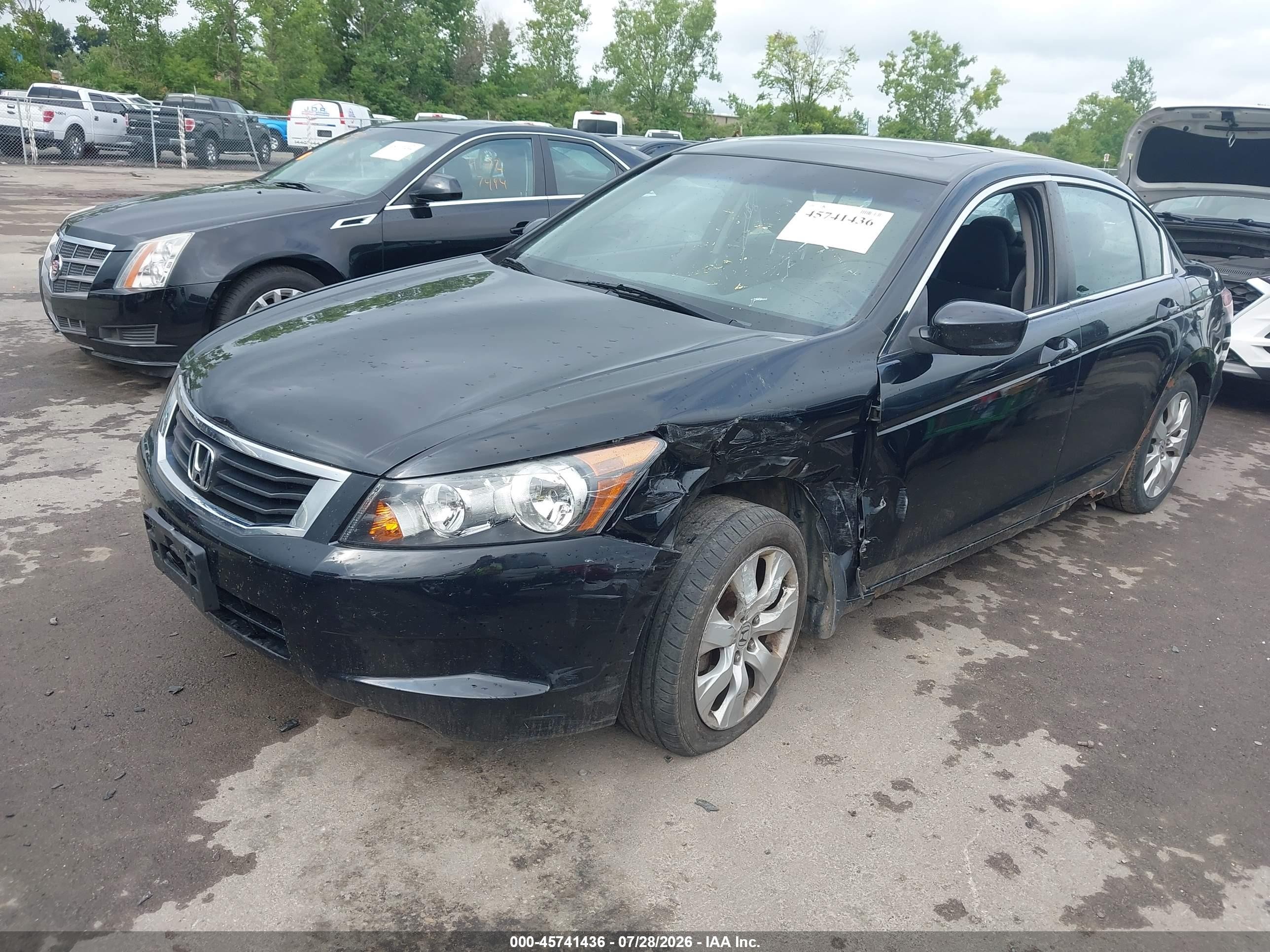 2009 Honda Accord 2.4 Ex Black vin: 1HGCP26709A118020