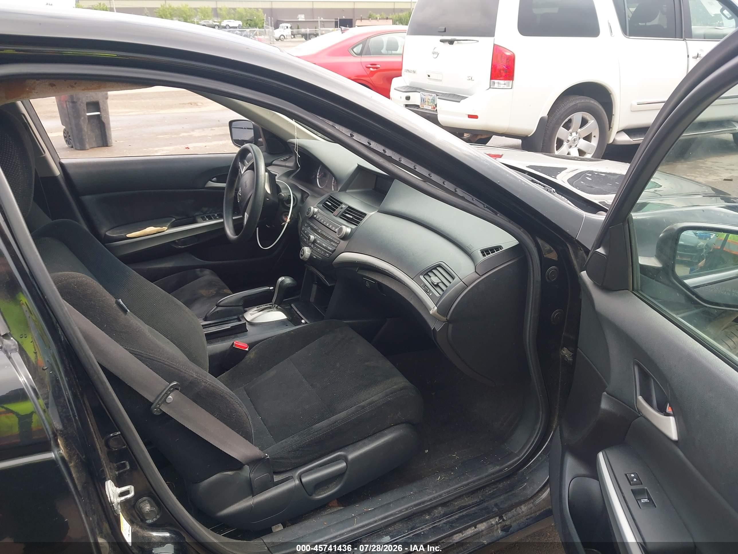 2009 Honda Accord 2.4 Ex Black vin: 1HGCP26709A118020