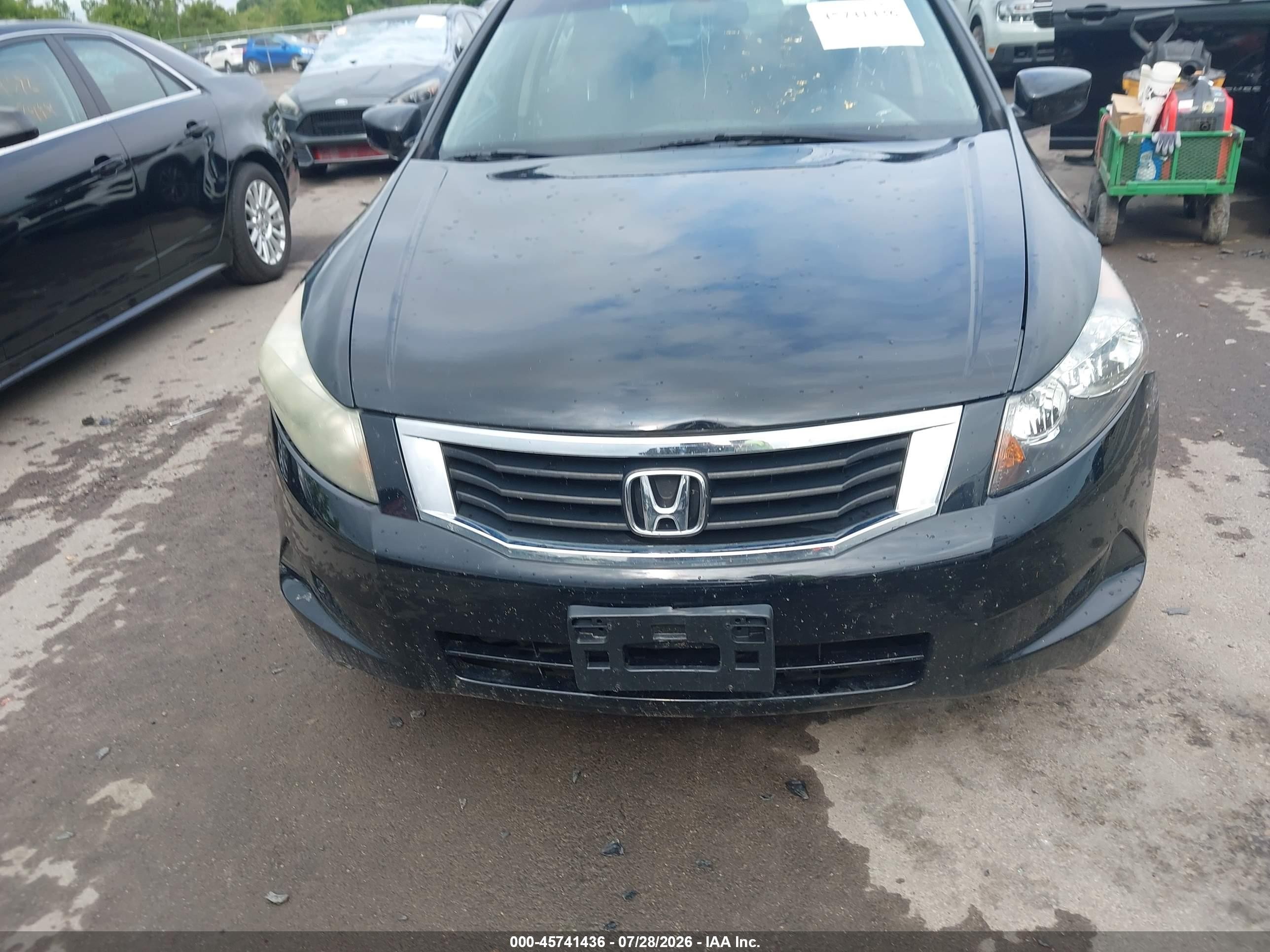 2009 Honda Accord 2.4 Ex Black vin: 1HGCP26709A118020