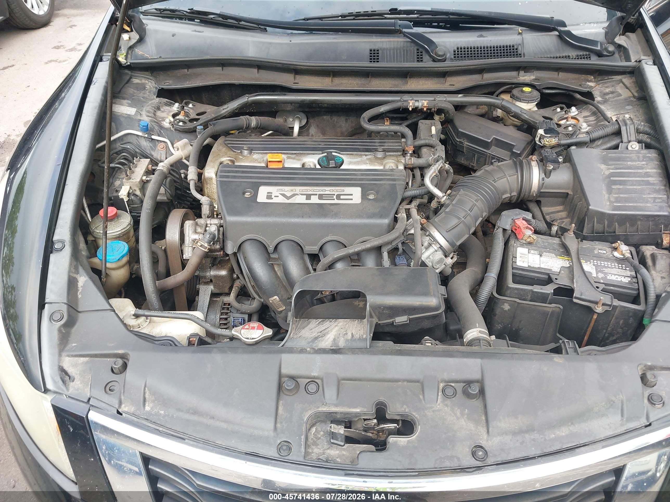 2009 Honda Accord 2.4 Ex Black vin: 1HGCP26709A118020