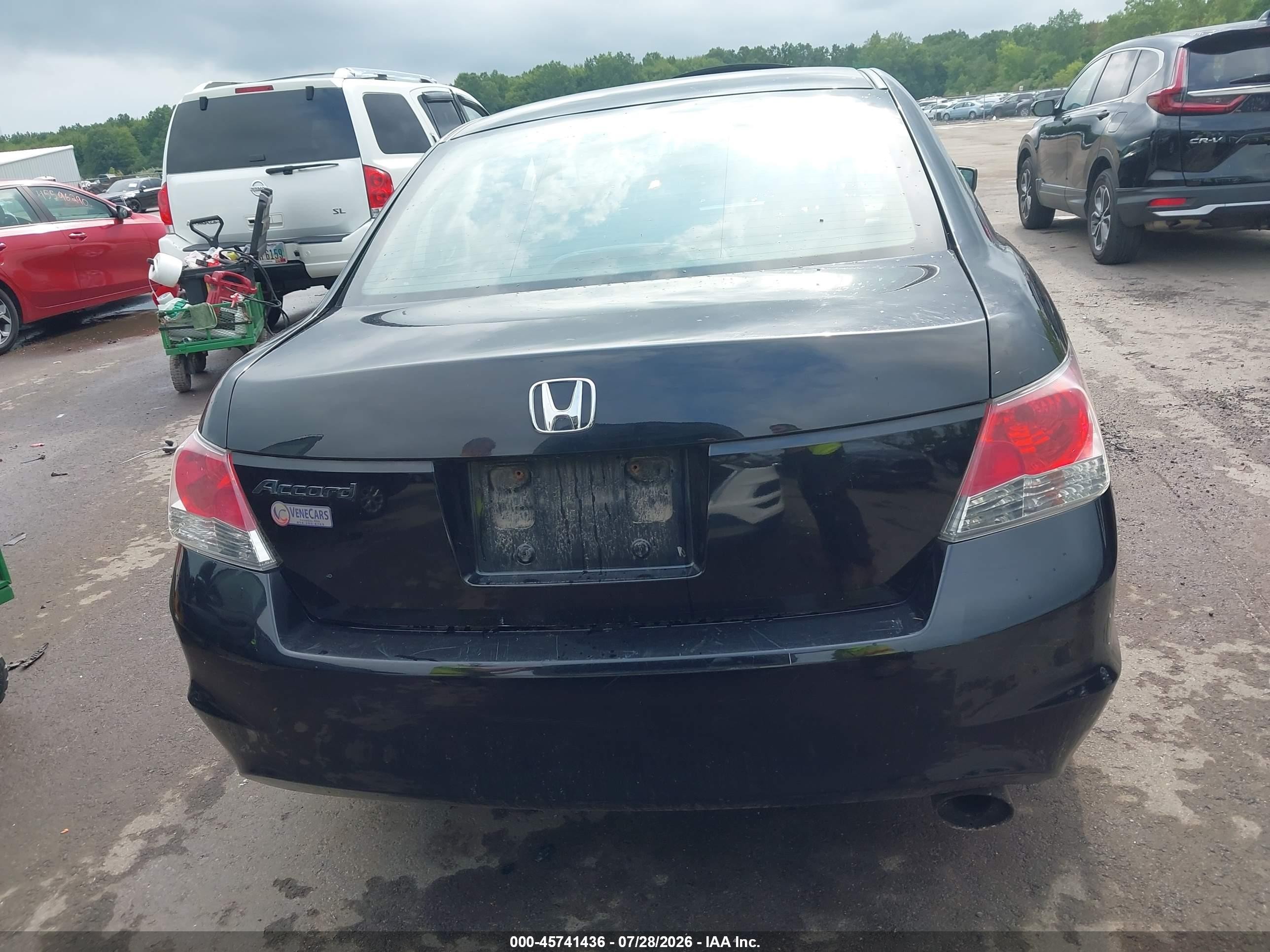 2009 Honda Accord 2.4 Ex Black vin: 1HGCP26709A118020