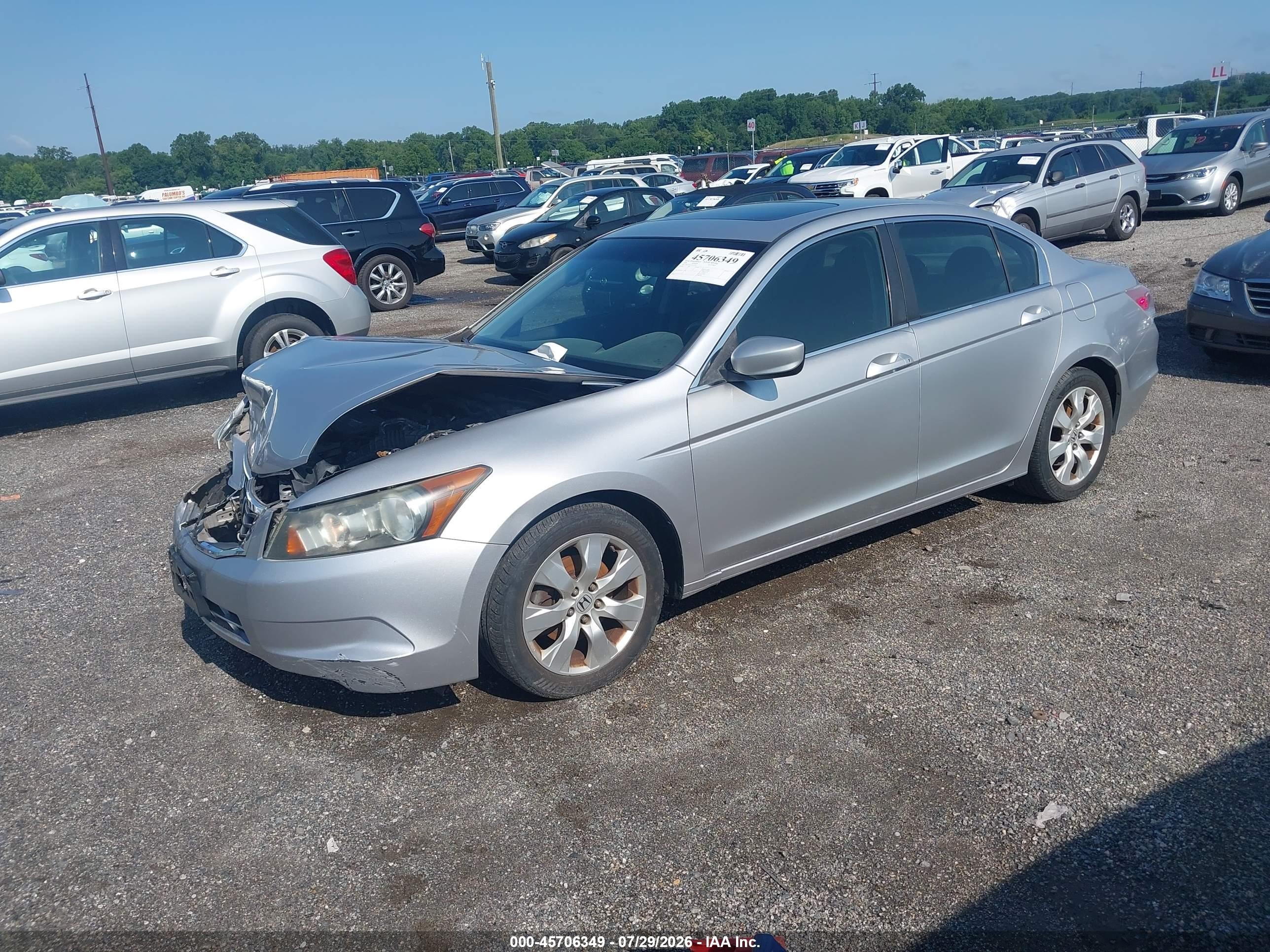 2008 Honda Accord 2.4 Ex Silver vin: 1HGCP26718A013047